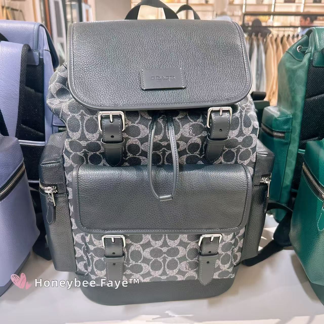 Coach Sprint Backpack In Colorblock Signature Canvas CBI12 Size ONE SIZE - 2 Thumbnail