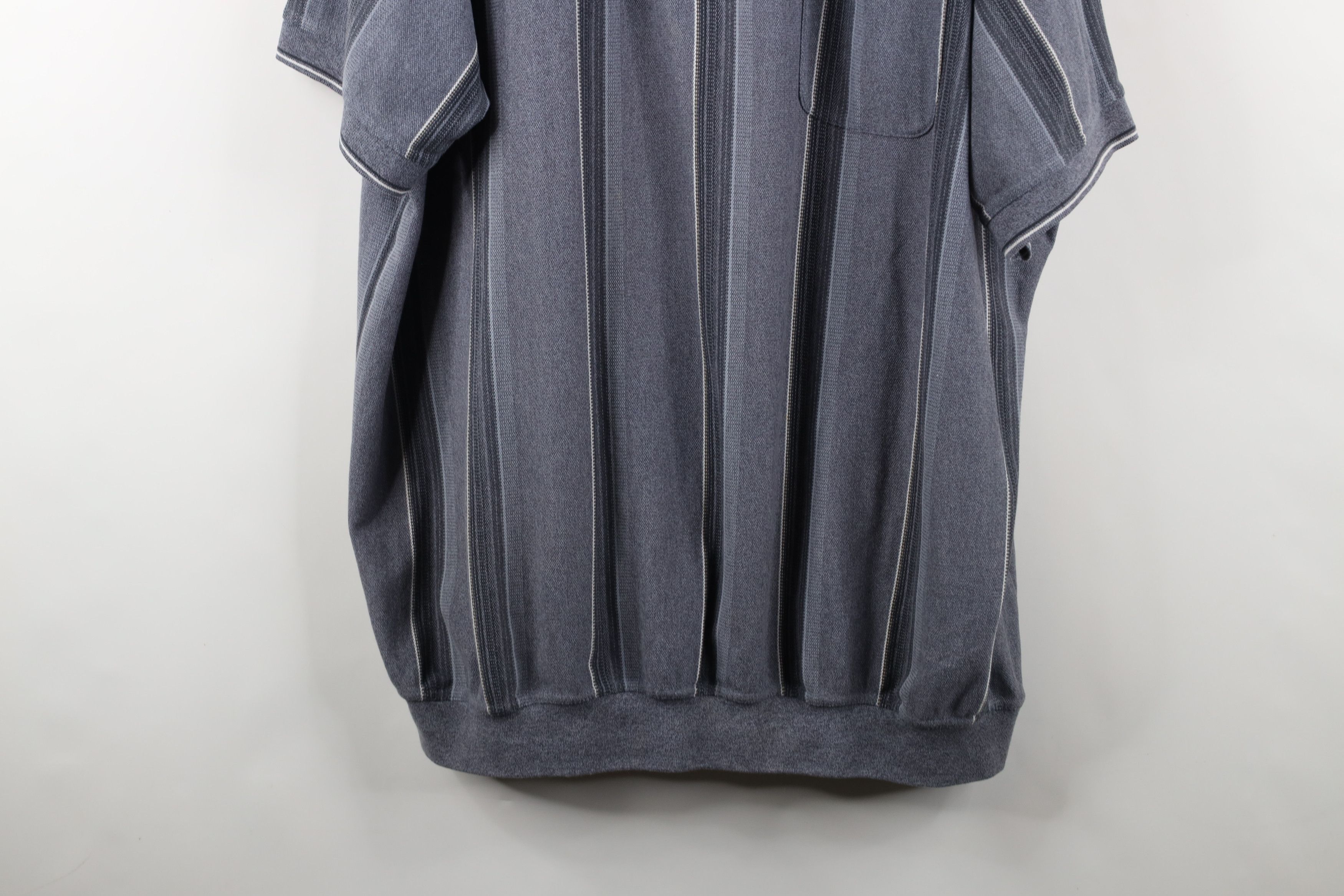 Vintage Vintage 90s Streetwear Striped Collared Pullover Polo Shirt Size US XXL / EU 58 / 5 - 3 Thumbnail