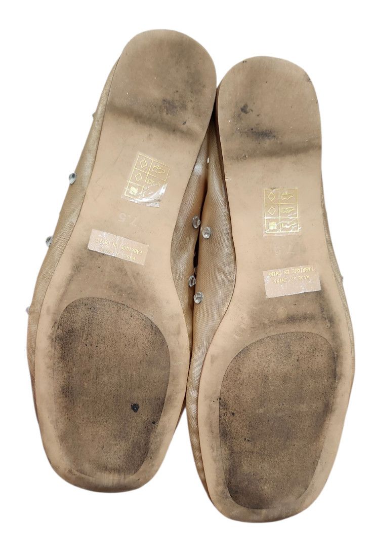 Jeffrey Campbell Jeffrey Campbell Mesh Ballet Flats Mary Jane Rhinestone Size US 7.5 / IT 37.5 - 12 Thumbnail