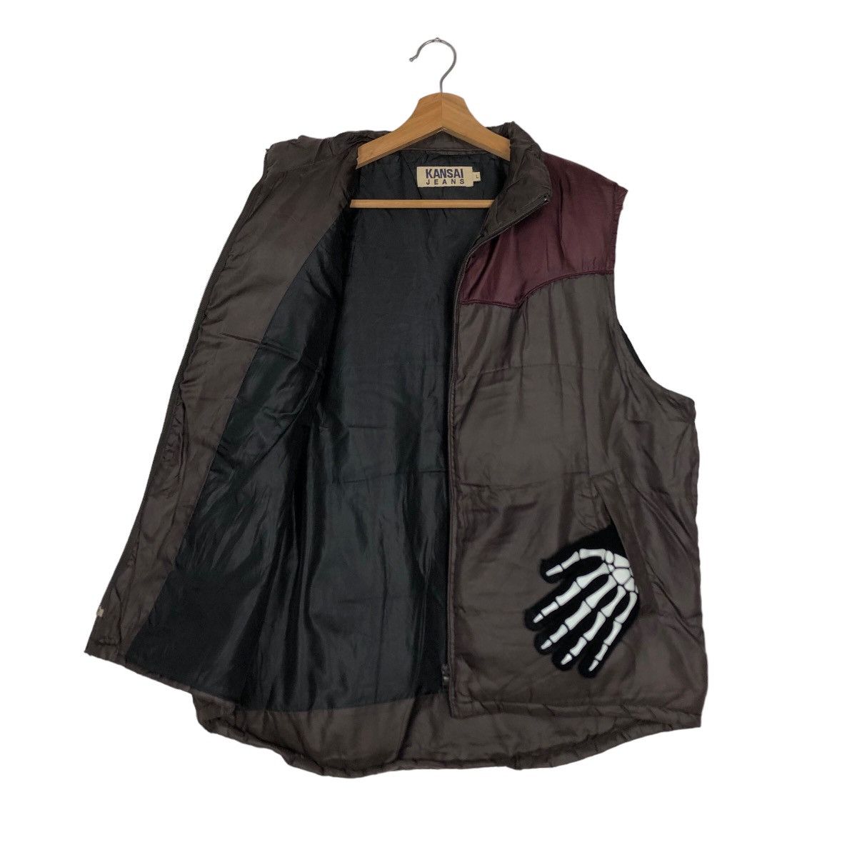 Japanese Brand 🔥Rare Puffer Vest Down Kansai Jeans Japan Made Size US L / EU 52-54 / 3 - 9 Thumbnail