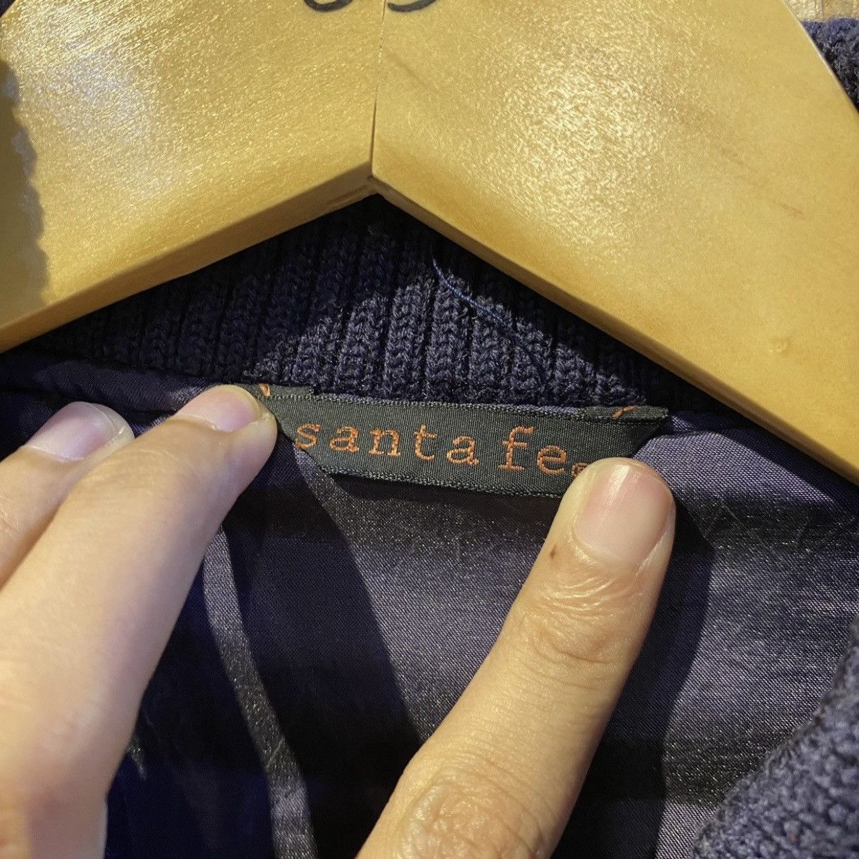Japanese Brand × Vintage Vintage santa fe beautiful fleece bomber boxy jackets Size US L / EU 52-54 / 3 - 11 Thumbnail