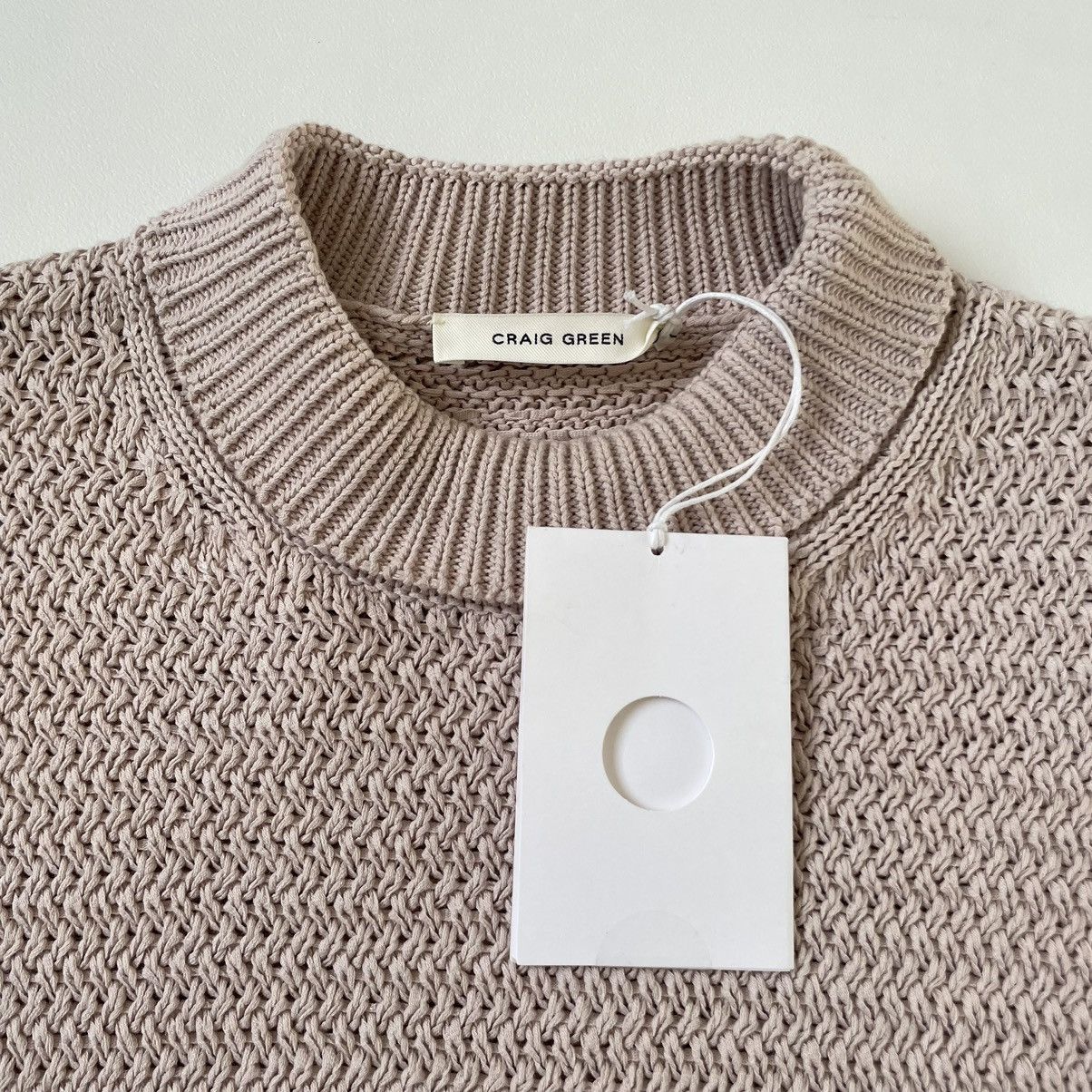 Craig Green Sample Pink Crochet Knit Sweater Size US M / EU 48-50 / 2 - 4 Thumbnail