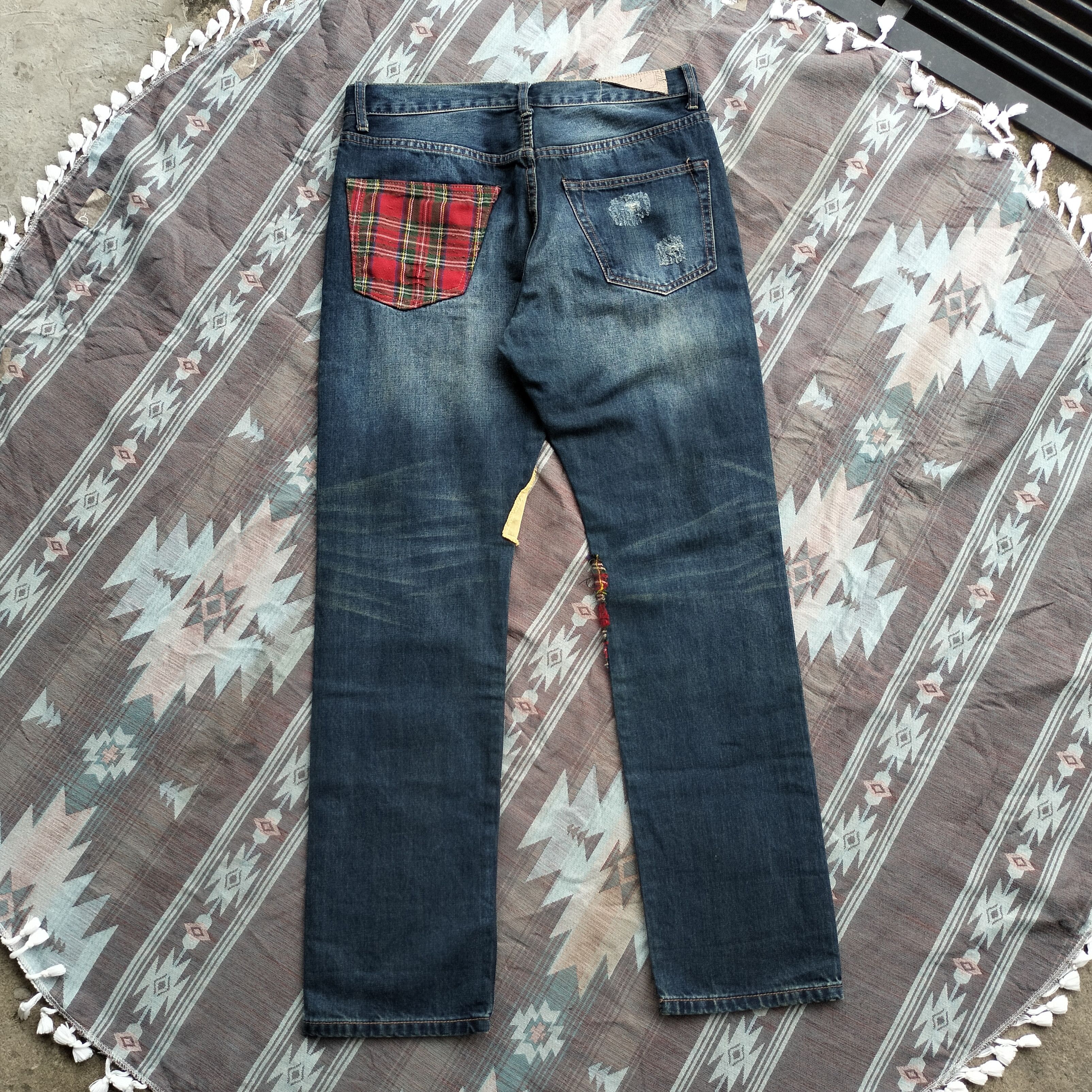 izzue Izzue patchwork premium denim japan Size US 33 - 2 Thumbnail