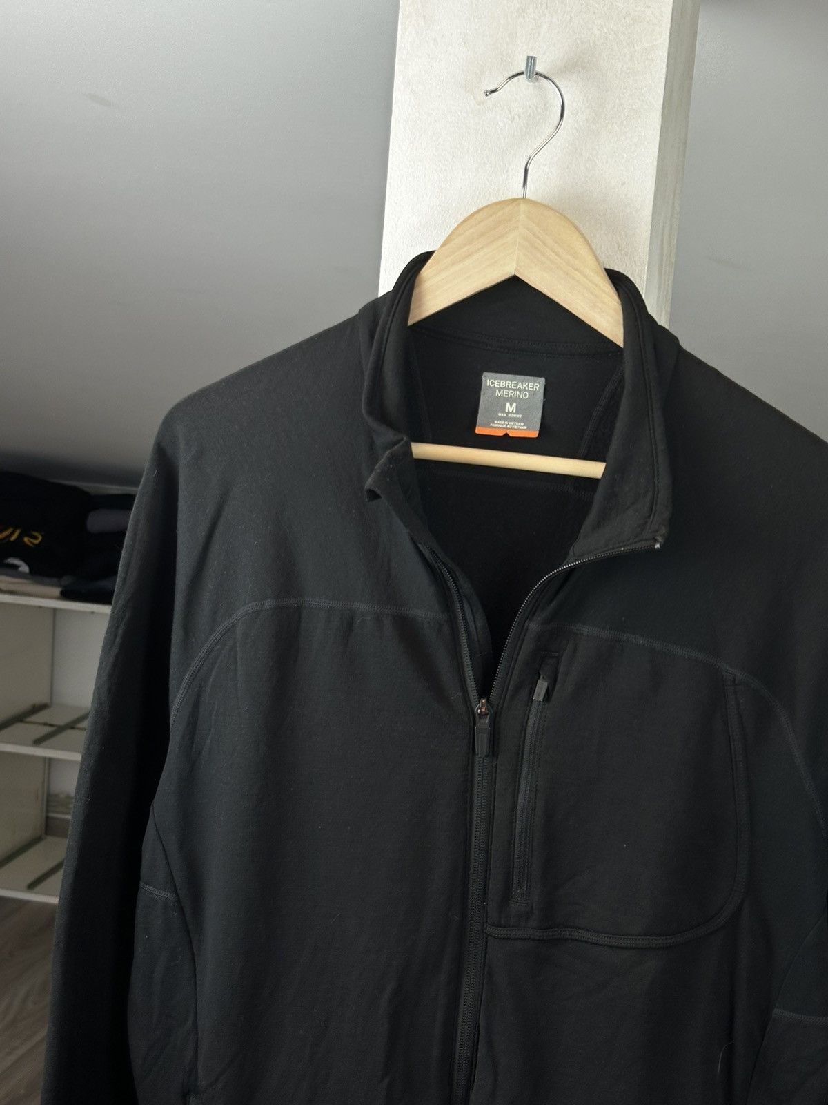 Icebreaker Ice Breaker Zip Black Merino Wool Jumper Thermo Size US M / EU 48-50 / 2 - 2 Thumbnail