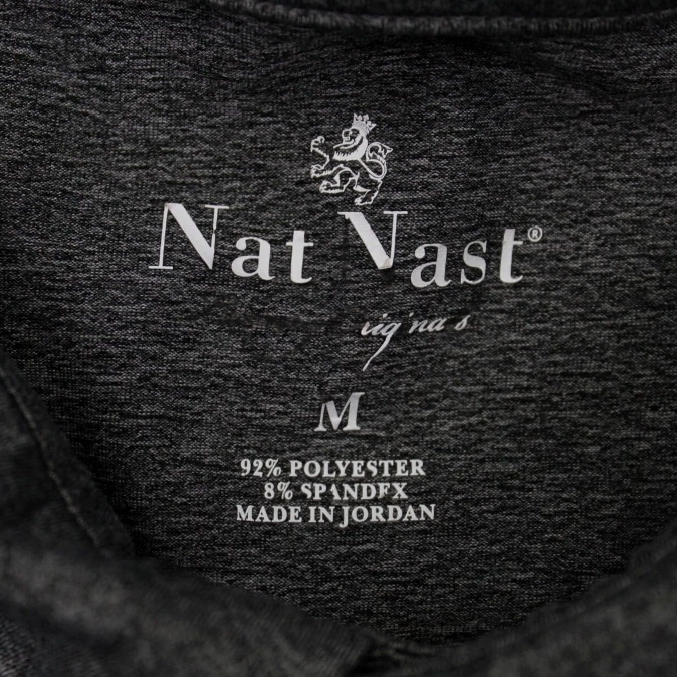Nat Nast Nat Nast Polo Shirt Mens M Gray Polyester Stretch Short Sleeve Pullover Polo Size US M / EU 48-50 / 2 - 7 Thumbnail