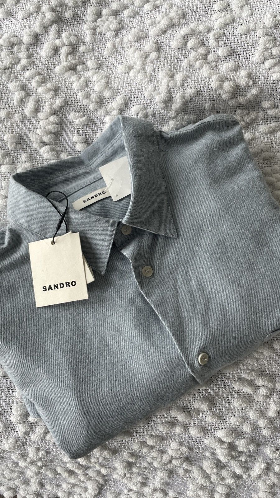 Sandro BLUE SHIRT SANDRO (XL) Size US XL / EU 56 / 4 - 4 Thumbnail
