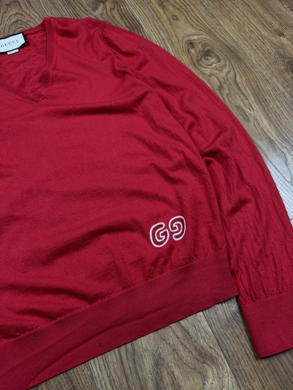 Gucci Wool sweater Gucci GG original luxury old money item Size US L / EU 52-54 / 3 - 3 Thumbnail
