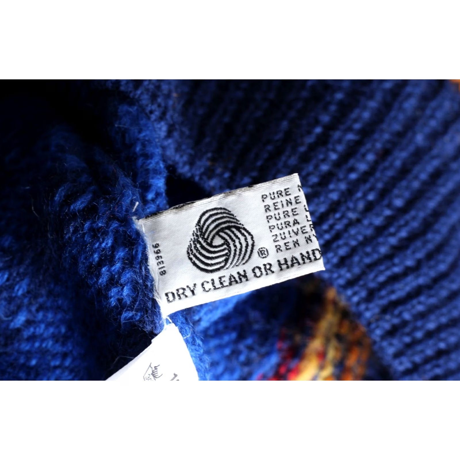 Vintage VINTAGE SPORTIQUE Jumper Sweater Men XXL Wool Chunky-Knit Crew Neck Norway Nordic Fair Isle Blue 90s Mens Size US XXL / EU 58 / 5 - 7 Thumbnail
