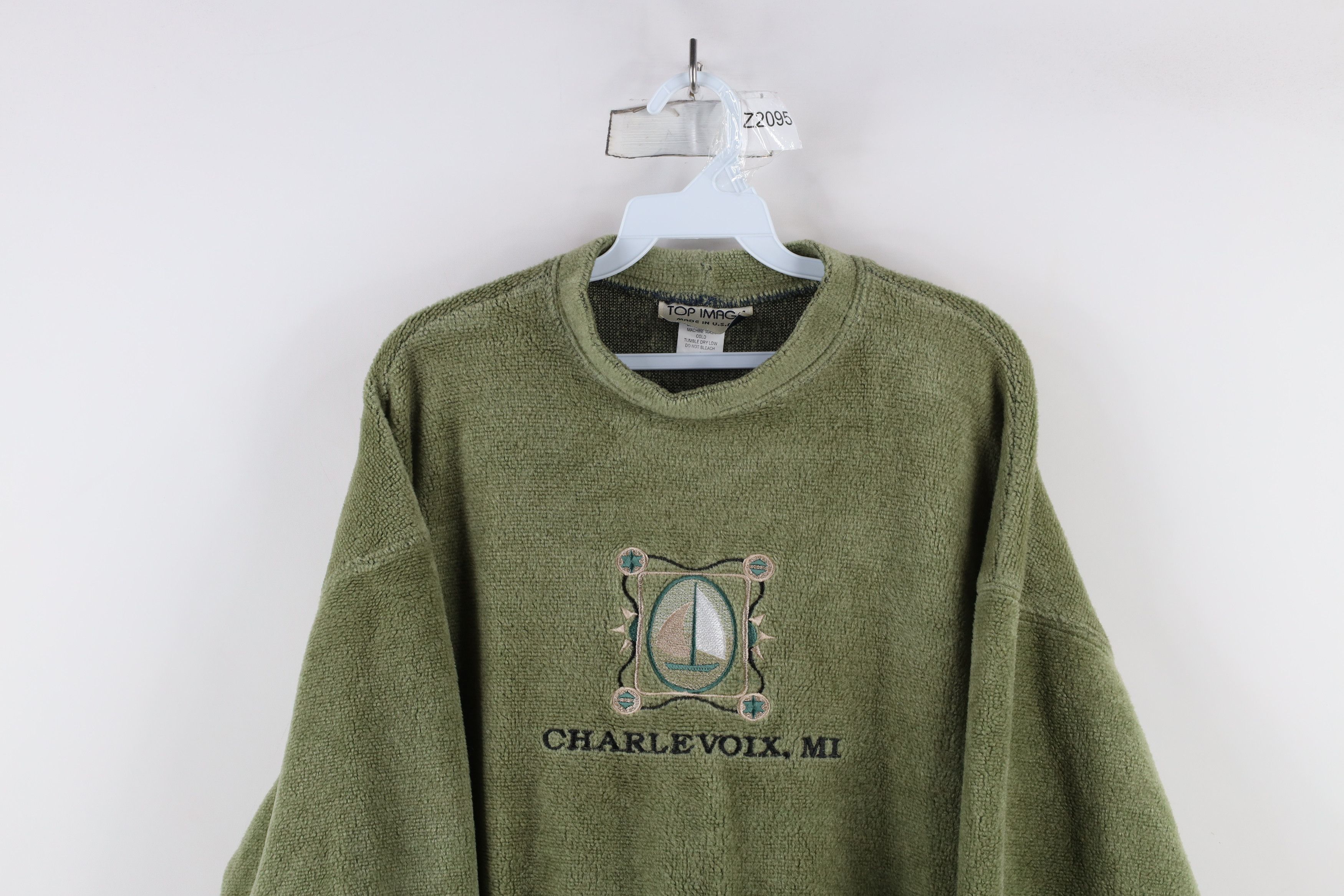 Vintage Vintage 90s Streetwear Michigan Terry Cloth Sweatshirt Size L / US 10 / IT 46 - 2 Thumbnail