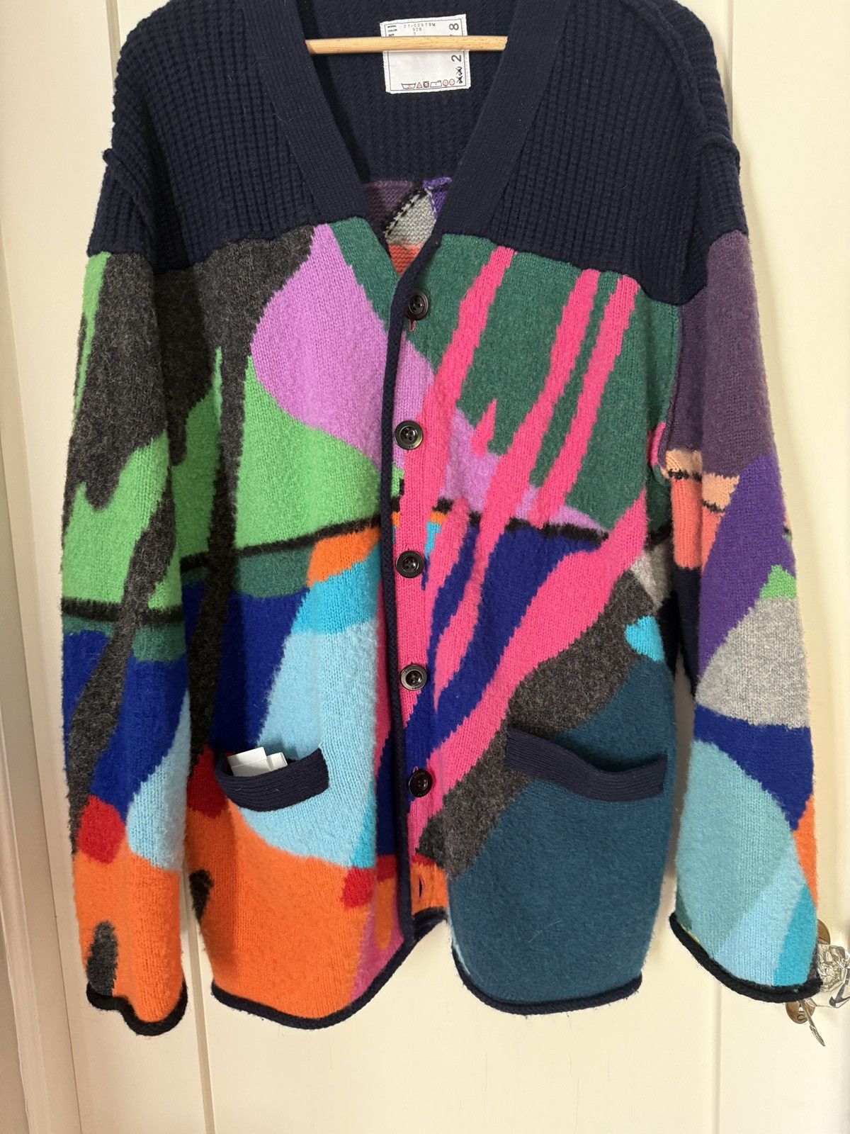トップス Sacai  KAWS 21AW Jaqcuard Knit Cardigan Sacai - Jacquard Knit Cardigan | HBX - Globally Curated