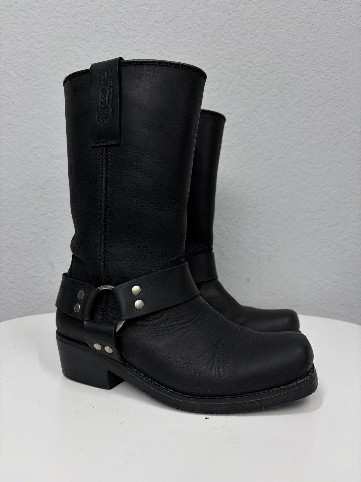 If Six Was Nine Vintage Italian AS 98 Rick Owens Style Leather Biker Boots Size US 7 / IT 37 - 2 Thumbnail