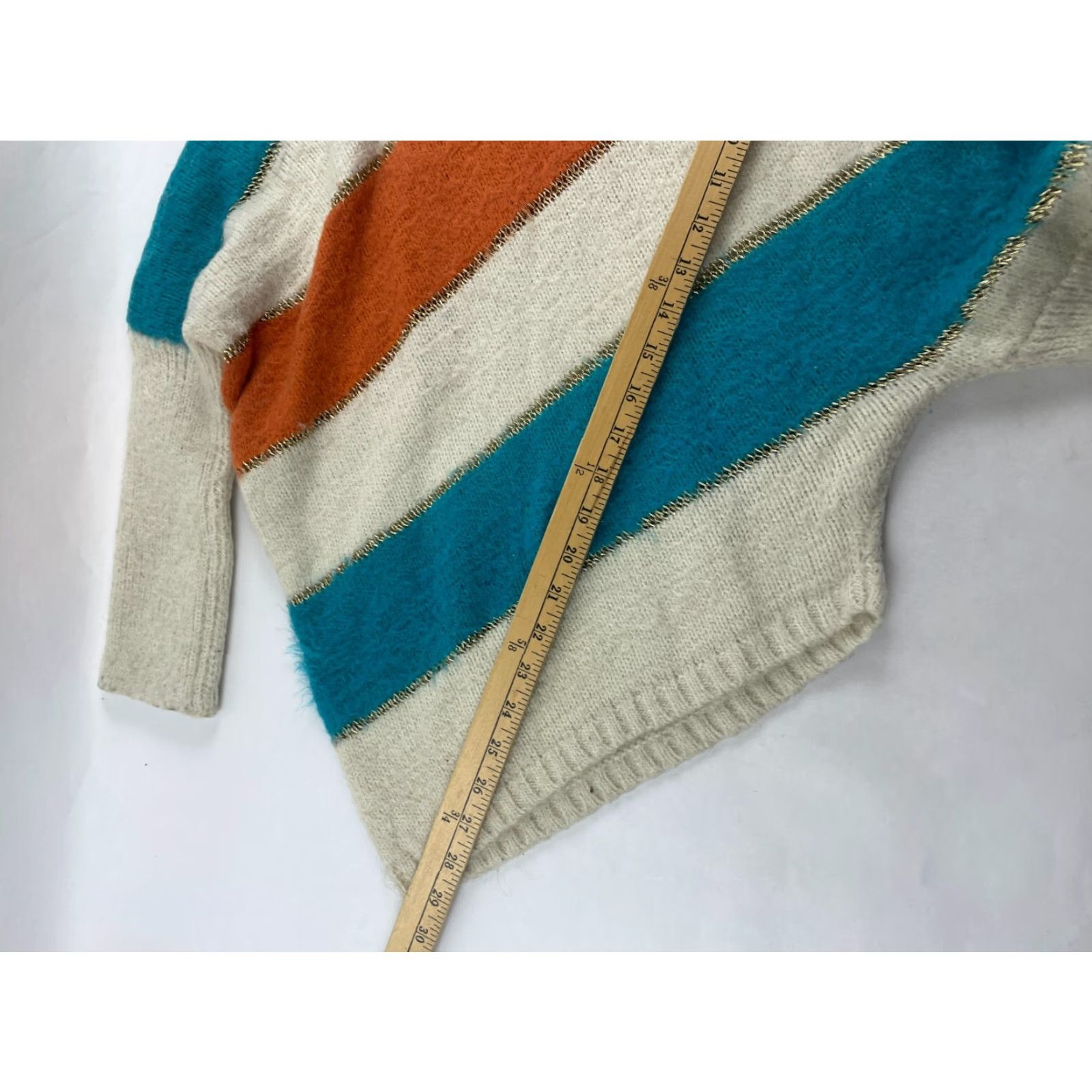 MISA Los Angeles Ya Los Angeles Sweater Womens Small Orange Tan Gold Dolman Sleeve Pullover Sweatshirt Size S / US 4 / IT 40 - 5 Thumbnail
