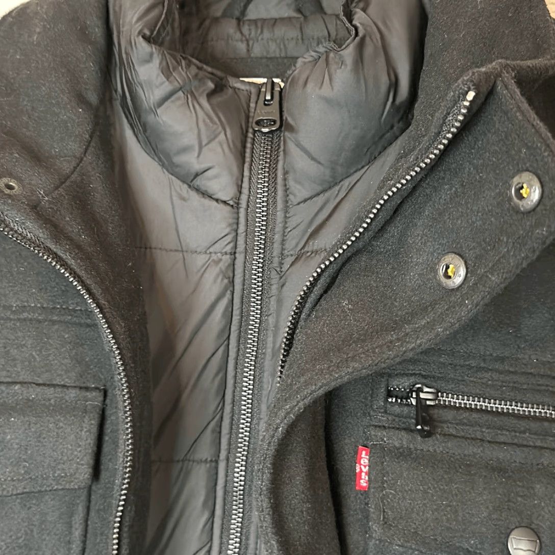 Levi's VINTAGE Levi’s Jacket Men Black Cotton Twill Quilted Insulated Liner Military Style 2XL Chest 24” Size US XXL / EU 58 / 5 - 4 Thumbnail
