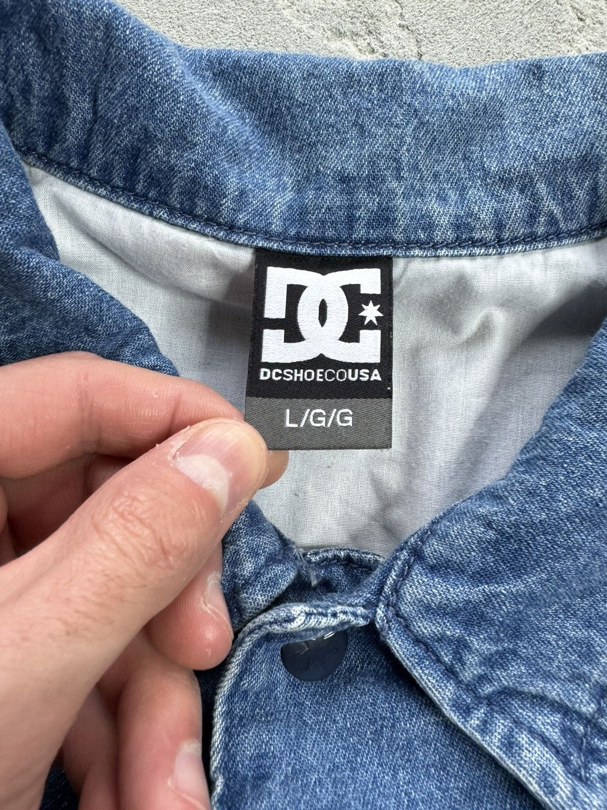 DC × Vintage Vintage DC Shoes Denim Jacket Size US L / EU 52-54 / 3 - 7 Thumbnail