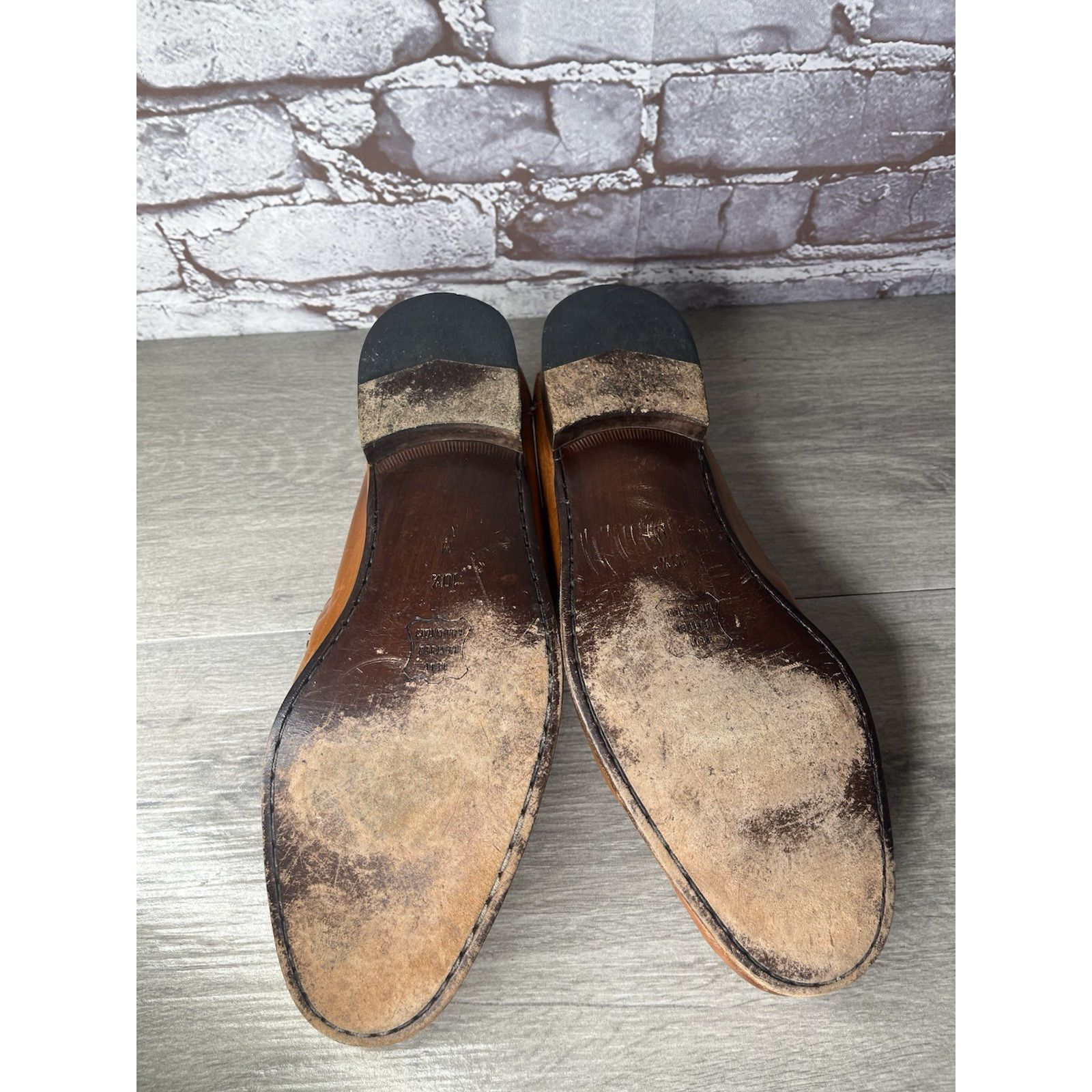 Hanover Hanover Brown Leather Kiltie Tassel VTG Loafers Dress Shoes Size US 10.5 / EU 43-44 - 9 Thumbnail