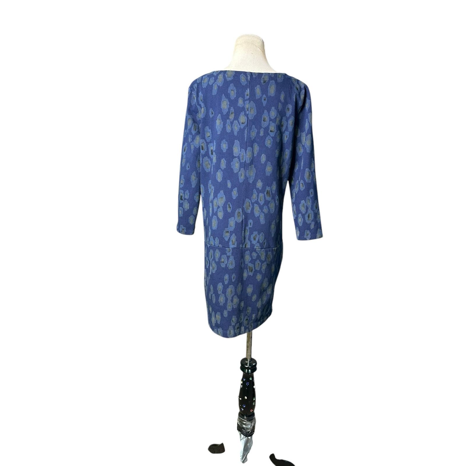 Gap Gap Blue Leopard Print 3/4 Sleeve Mini Dress size M Size M / US 6-8 / IT 42-44 - 10 Thumbnail