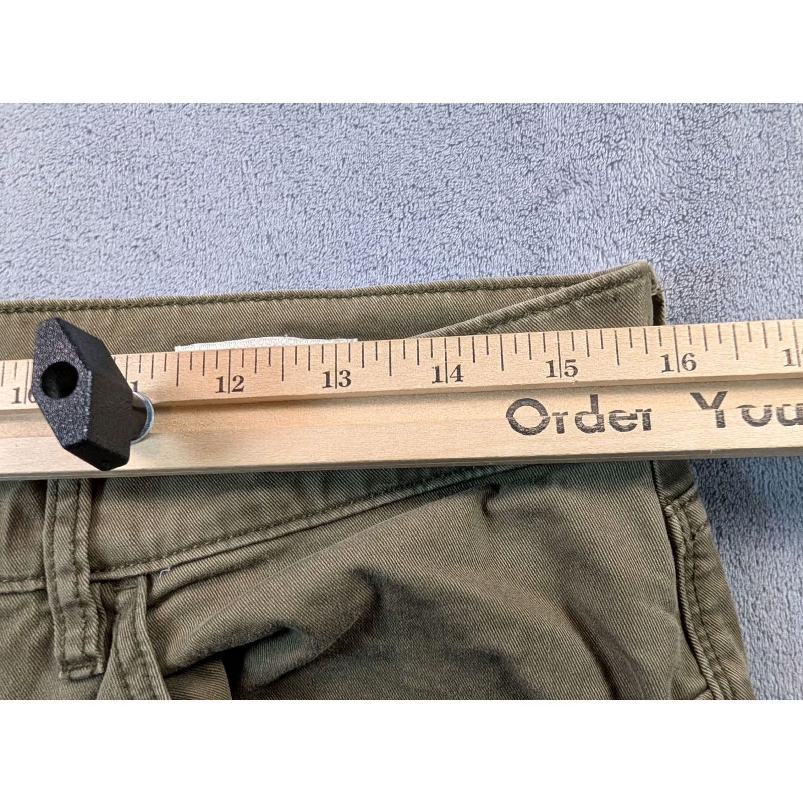 Olive Flint & Tinder Pants Slim 5-Pocket Jeans Mens 32x32 Olive Brown Huckaberry Vintage? No Size US 32 / EU 48 - 2 Thumbnail