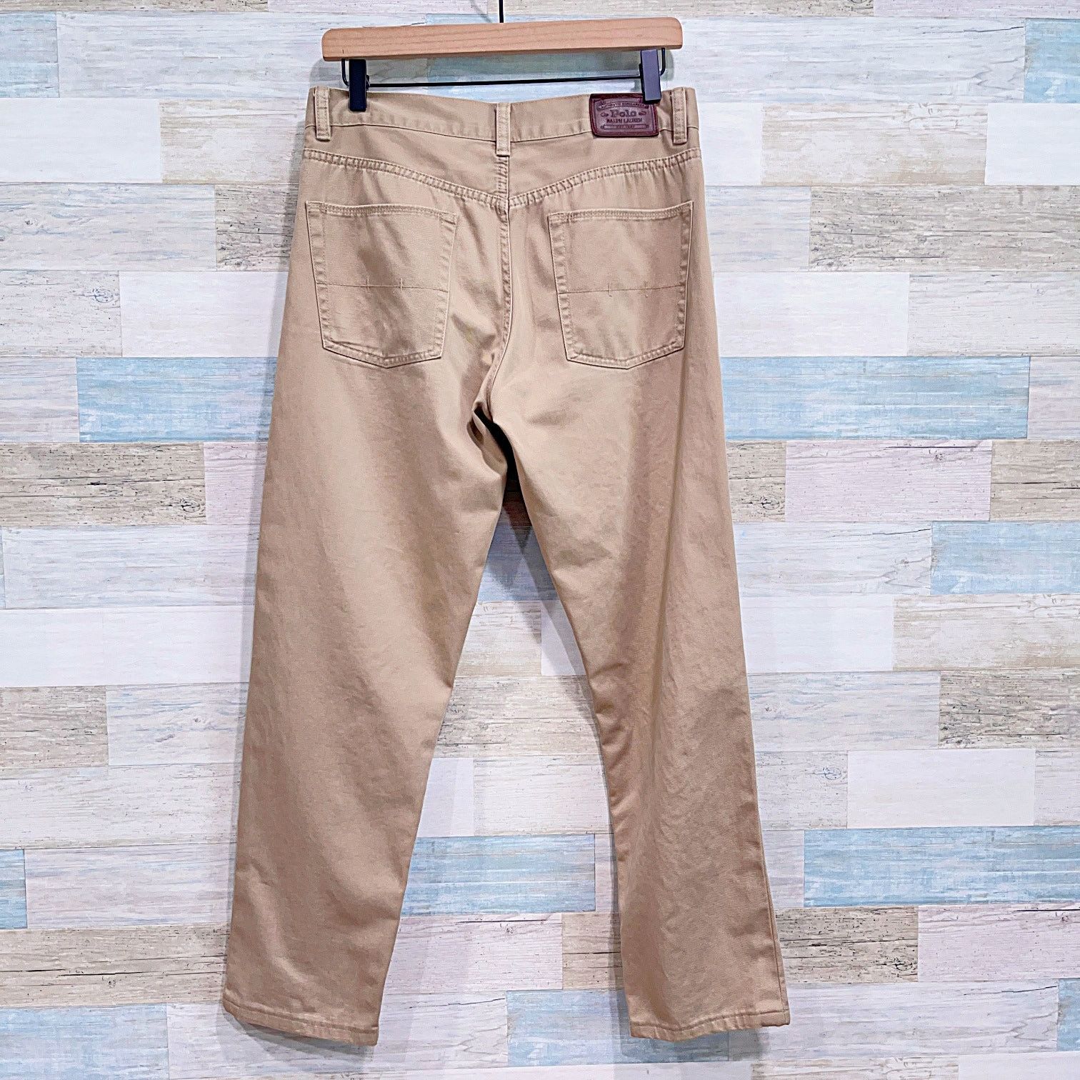 Polo Ralph Lauren POLO Ralph Lauren 650 Straight Leg Jean Tan Flat Twill 30x28 Size US 30 / EU 46 - 4 Thumbnail