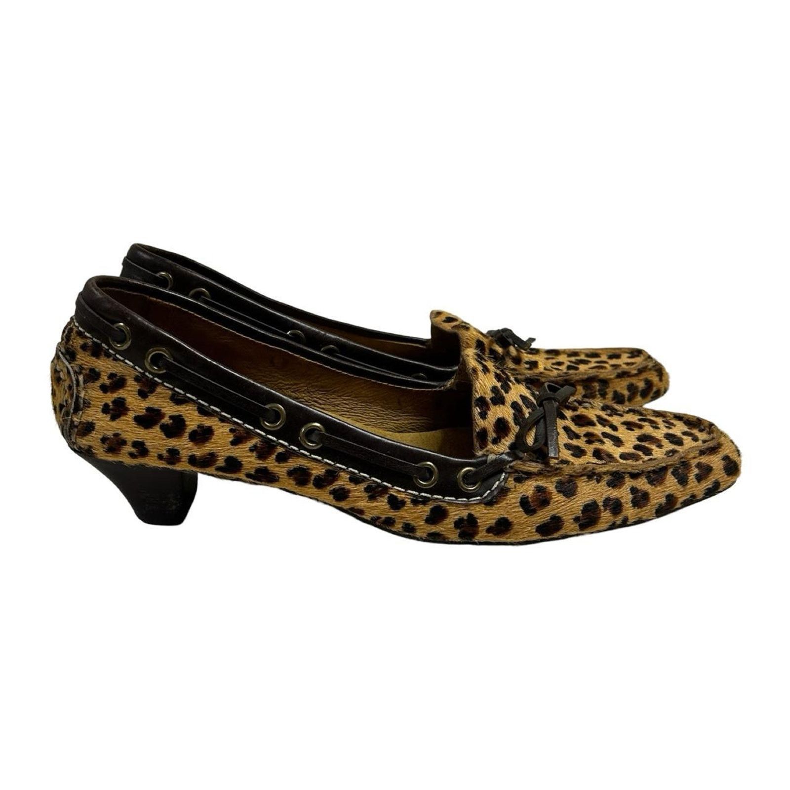 Eddie Bauer Cheetah print kitten heels Eddie Bauer sz 7 pony / calf hair Size US 7 / IT 37 - 5 Thumbnail