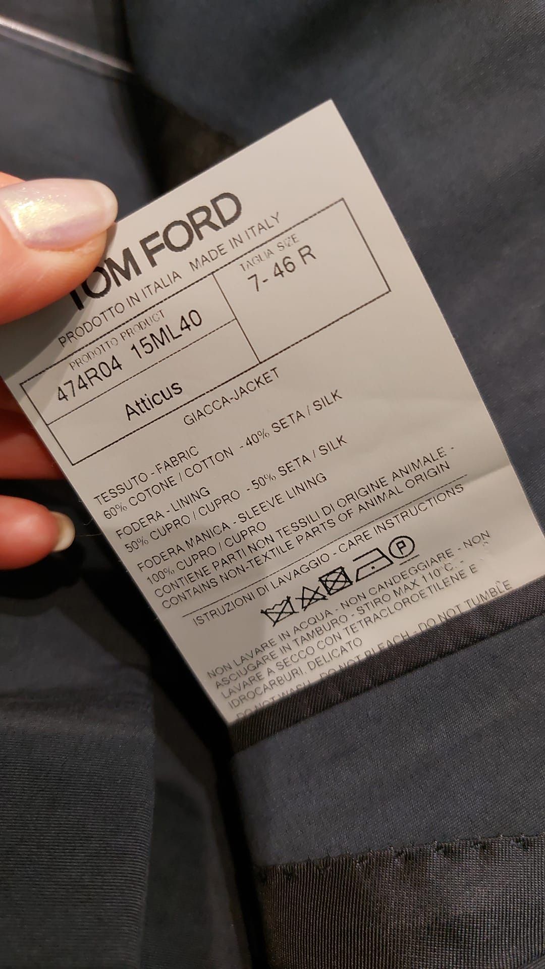 Tom Ford o1loc1c0724 Suit in Grey Size US S / EU 44-46 / 1 - 5 Thumbnail