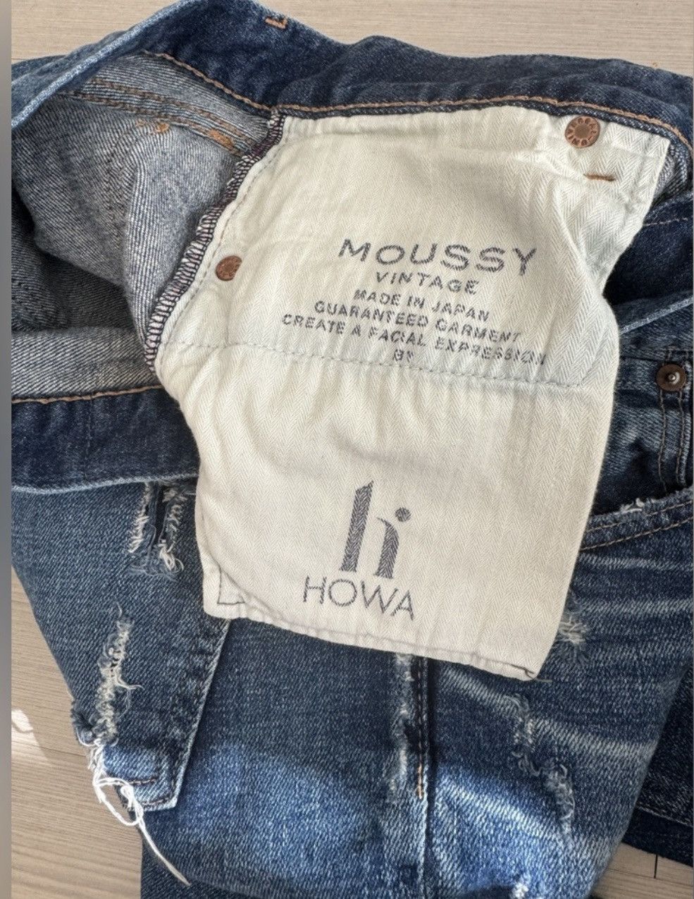 MOUSSY MOUSSY VINTAGE distressed patchwork Jeans 26-27 Size 26" / US 2 / IT 38 - 4 Thumbnail