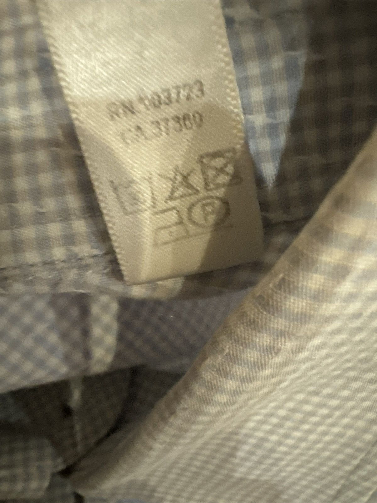 Armani ARMANI COLLEZIONI Vintage Textured Mini Check Shirt Size US L / EU 52-54 / 3 - 8 Thumbnail