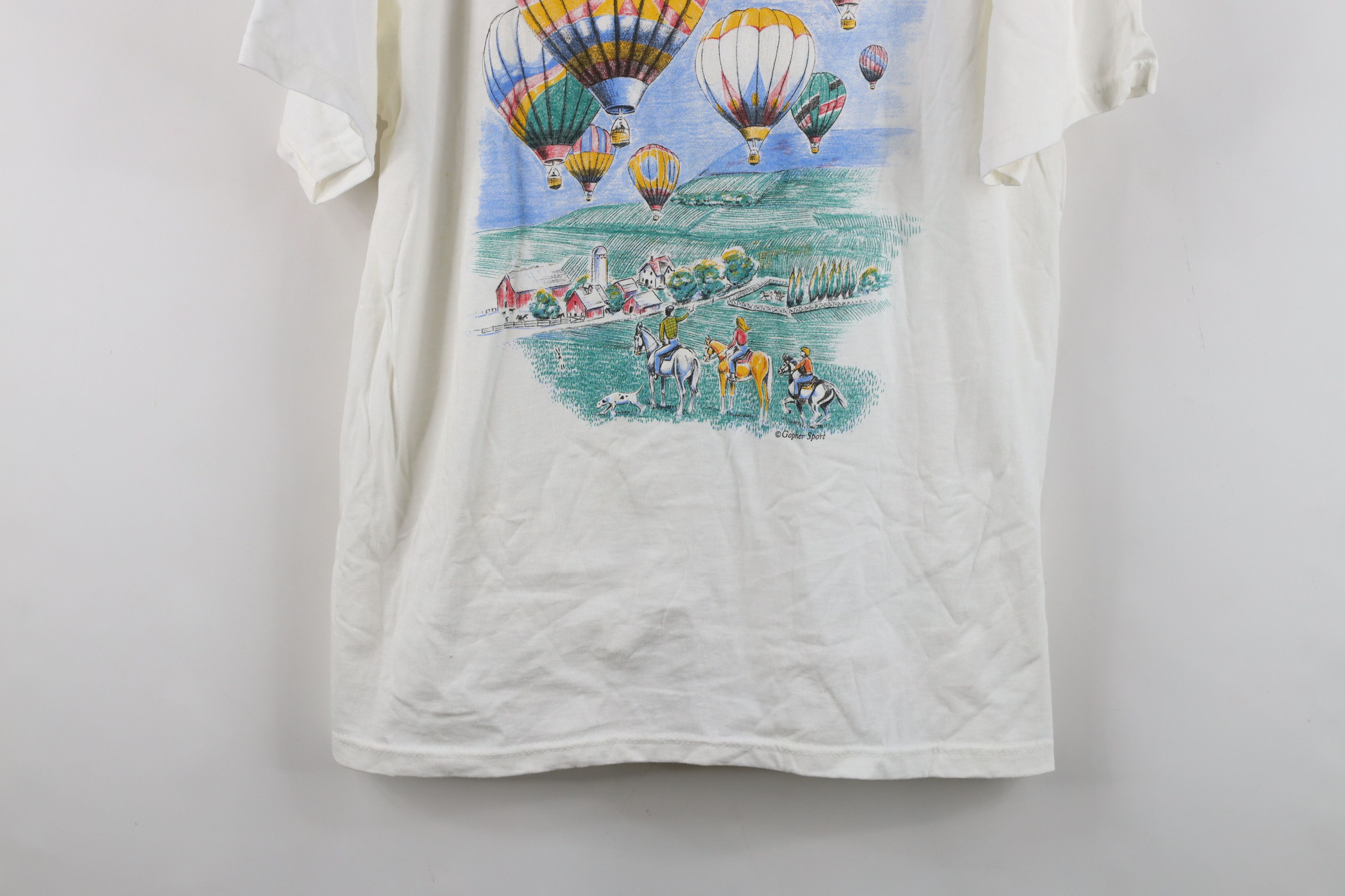 Vintage Deadstock Vintage 90s Streetwear Air Balloon T-Shirt USA Size L / US 10 / IT 46 - 3 Thumbnail