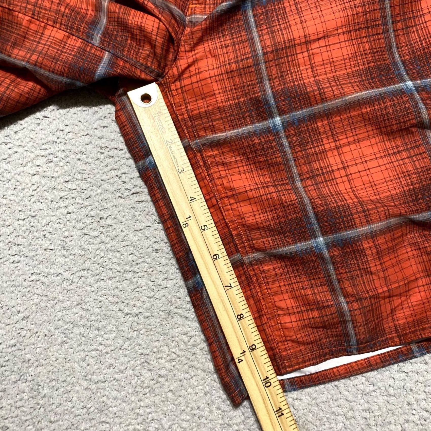 Vintage Columbia Board Shorts Mens sz 34 Orange Plaid Outdoor Beach Pockets Inseam 10" Size US 34 / EU 50 - 5 Thumbnail