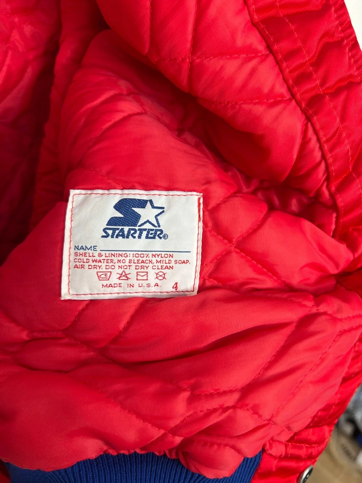 Starter Vintage Starter Philadelphia 76ers Bomber Jacket NBA Sixers Size US XL / EU 56 / 4 - 4 Thumbnail