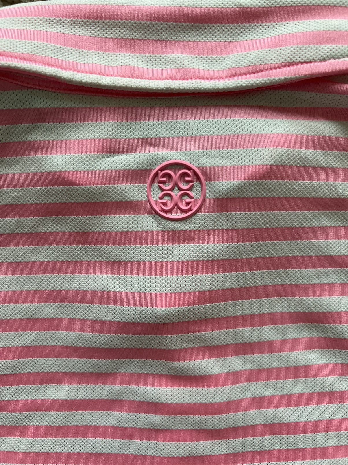 G/FORE G/FORE Men's Candy Perforated Stripe Tech Jersey Polo Size US L / EU 52-54 / 3 - 12 Thumbnail