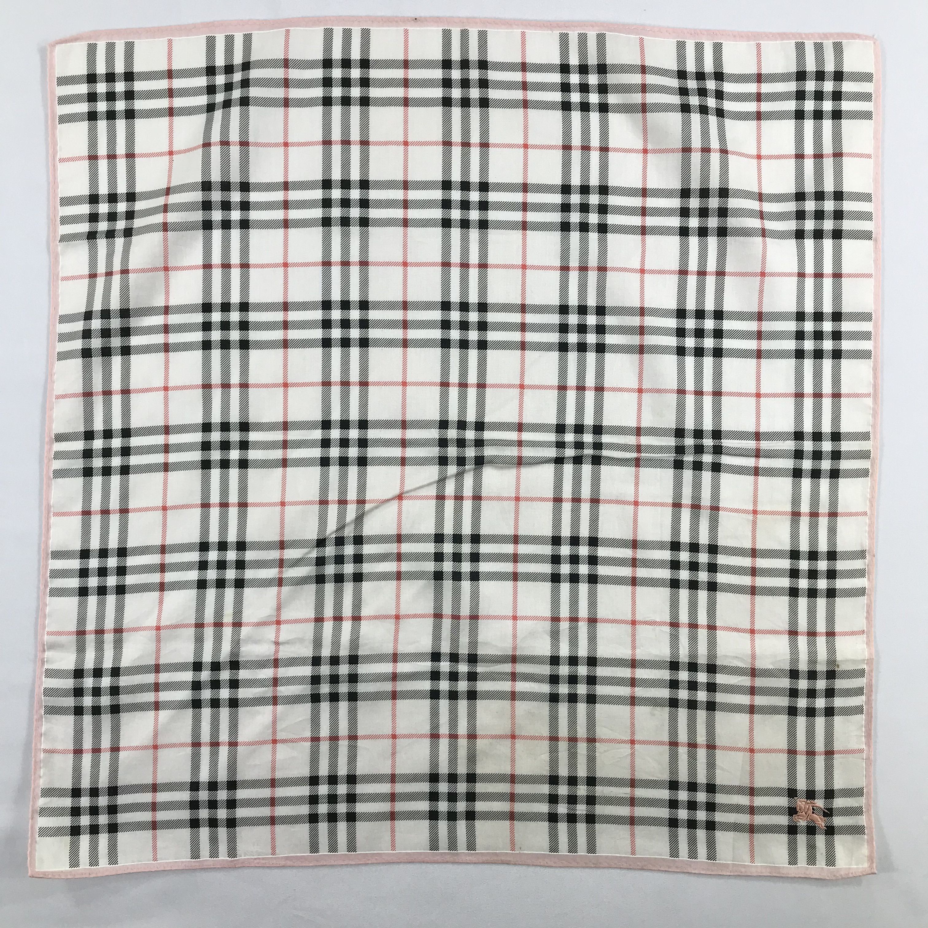 Burberry × Vintage Burberry Bandana / Handkerchief / Neckerchief - S2118 Size ONE SIZE - 1 Thumbnail