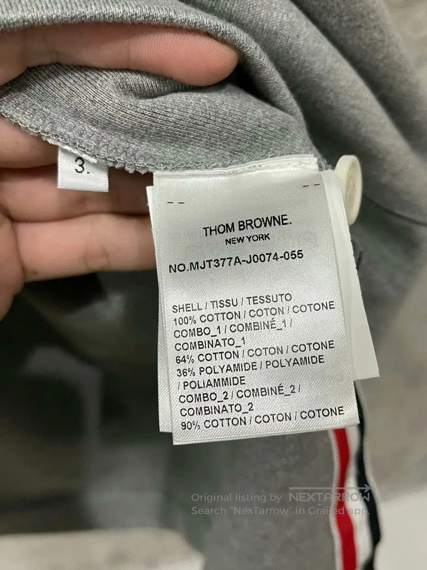 Thom Browne thom browne grey hoodie sweatshirt. Size US M / EU 48-50 / 2 - 5 Thumbnail