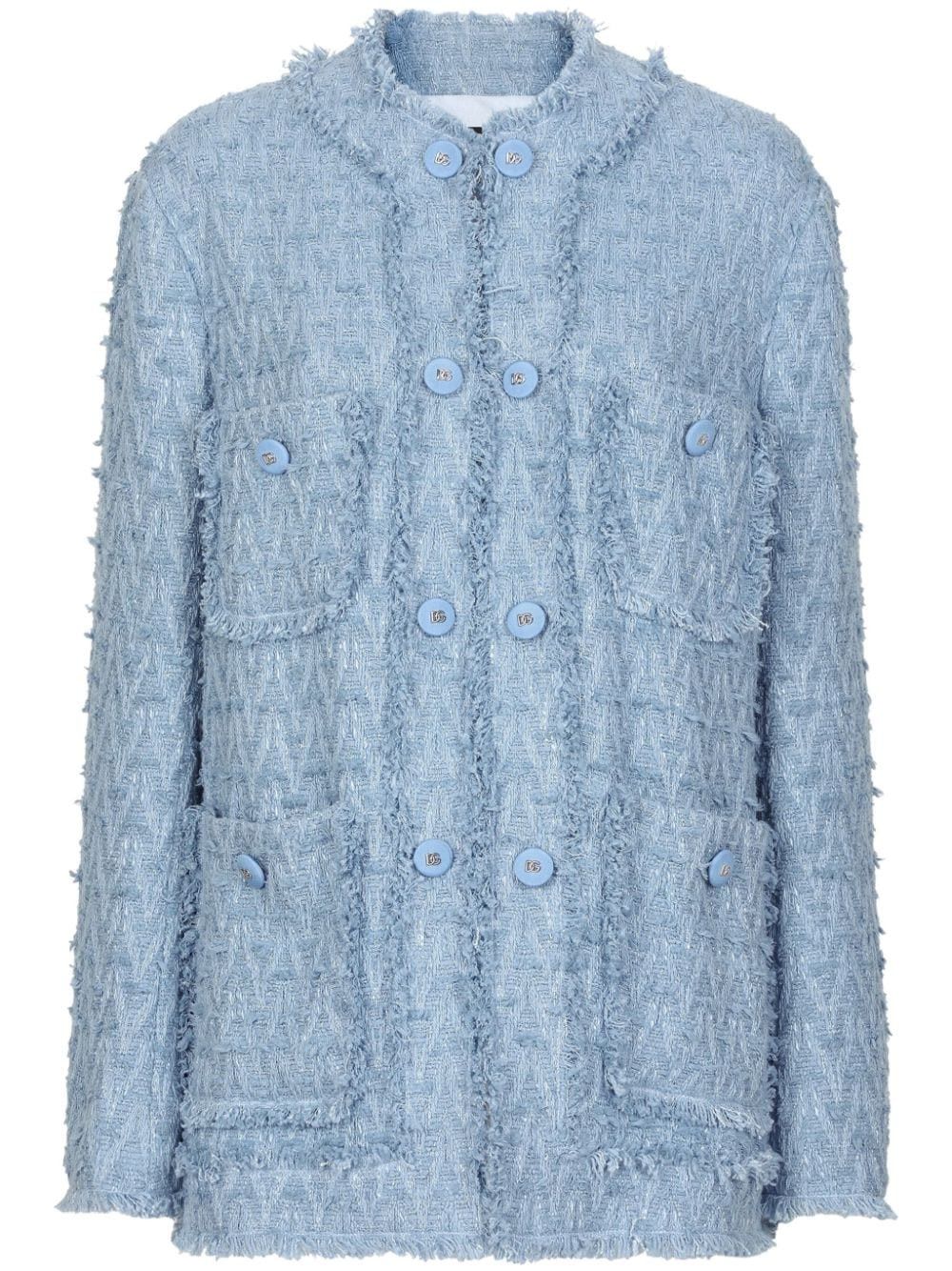 Dolce & Gabbana COTTON SINGLE-BREASTED JACKET Size S / US 4 / IT 40 - 1 Thumbnail