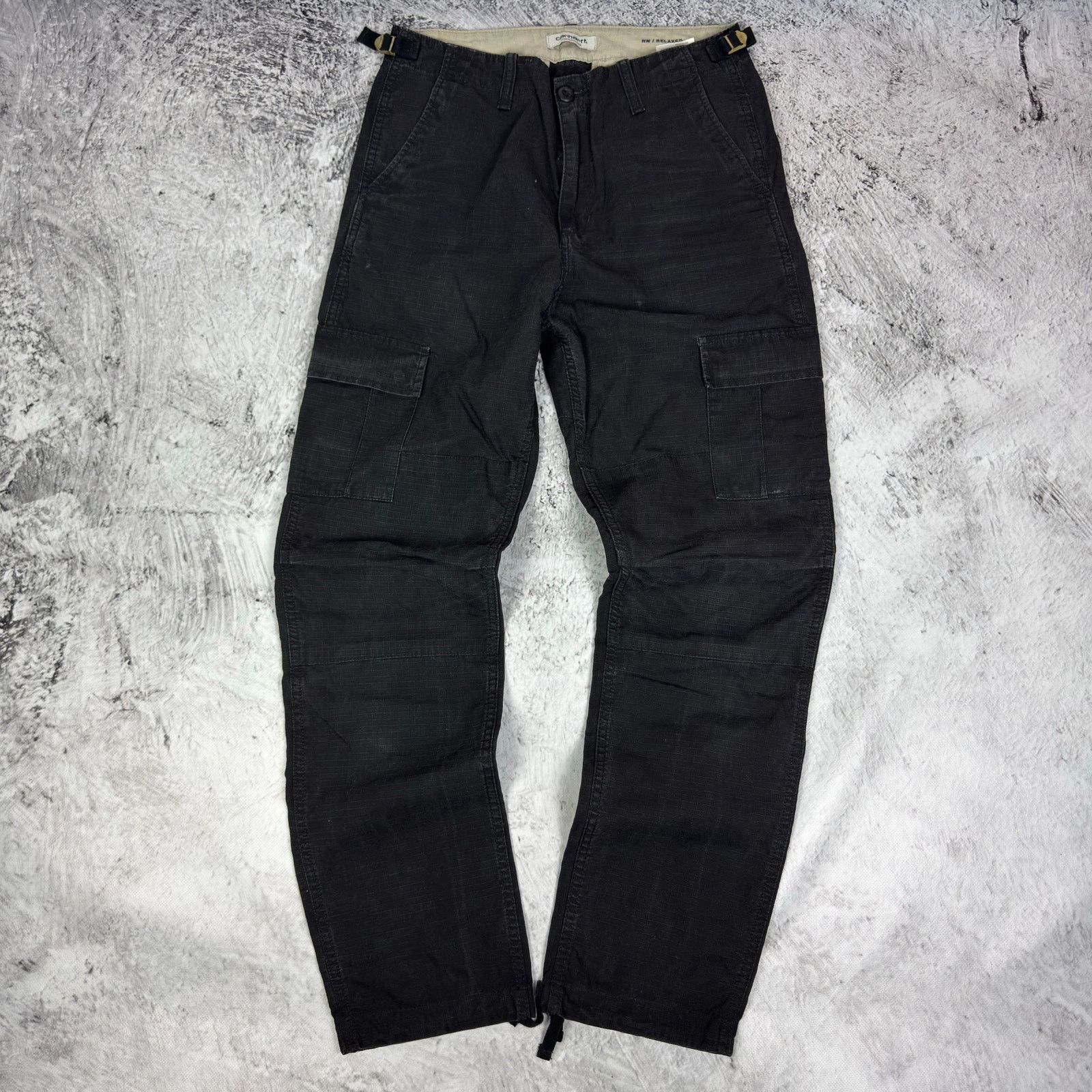 Carhartt Carhartt WIP Womens Black Straight Ripstop Aviation Pants 28 Size 28" / US 6 / IT 42 - 2 Thumbnail