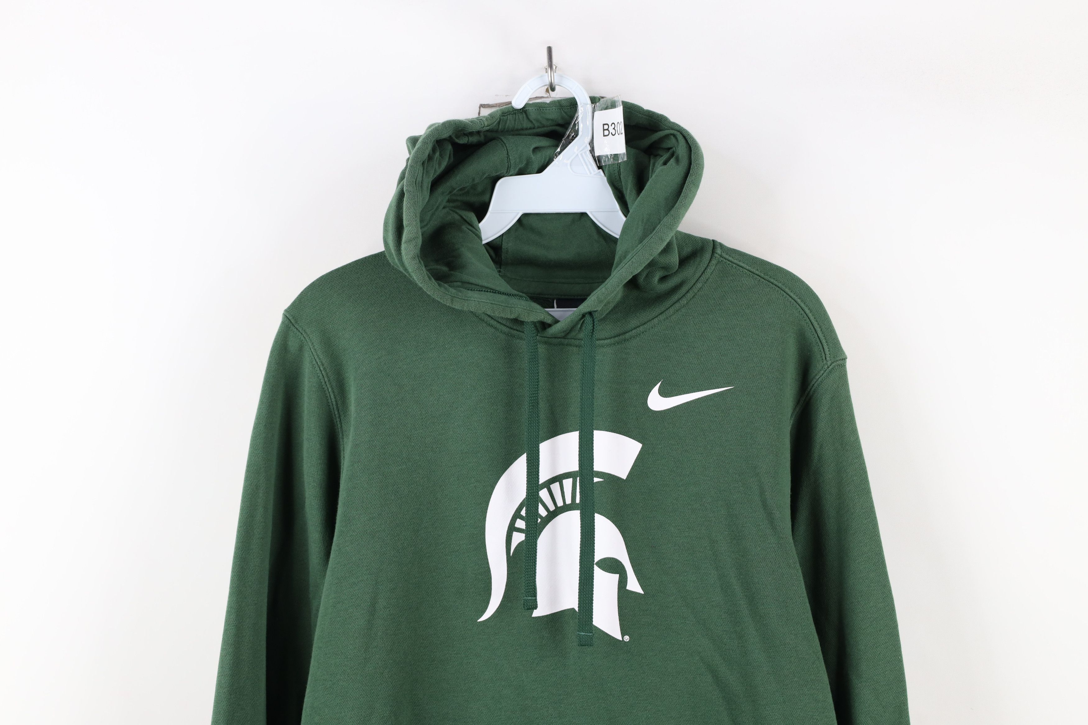 Nike × Vintage Vintage Y2K Nike Michigan State University Hoodie Sweatshirt Size US S / EU 44-46 / 1 - 2 Thumbnail