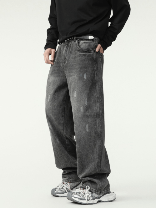 Japanese Brand American high street ink-splashed distressed jeans Size US 32 / EU 48 - 2 Thumbnail