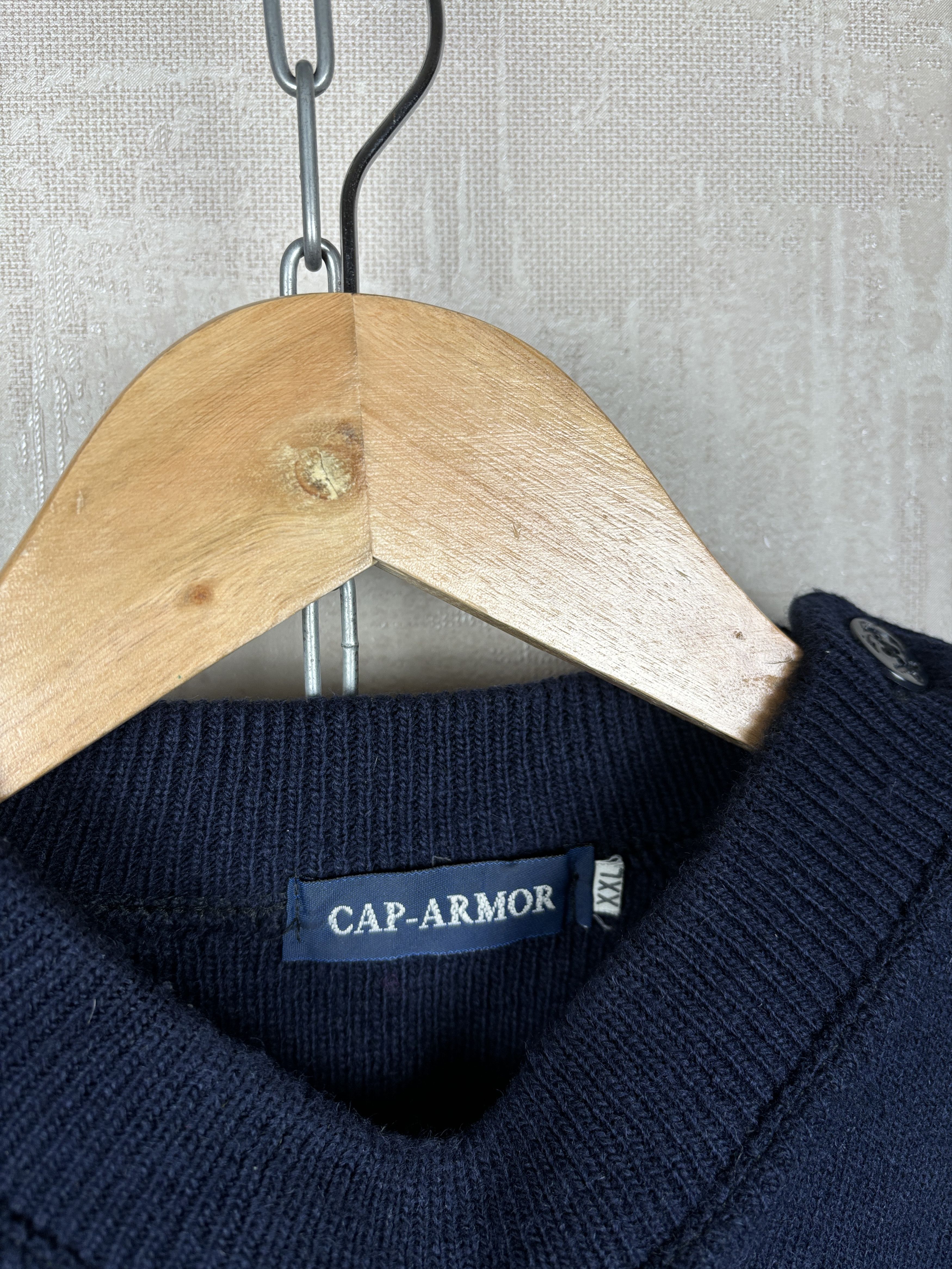 Armor-Lux × Saint James × Vintage Vintage CAP-Armor Sailor Fisherman Sweater Crew Made France Size US XL / EU 56 / 4 - 5 Thumbnail
