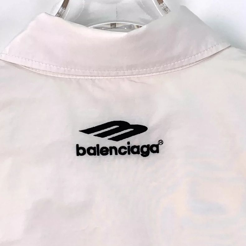 Balenciaga Balenciaga Beige striped logo monogram embroidered lapel s Size US M / EU 48-50 / 2 - 5 Thumbnail