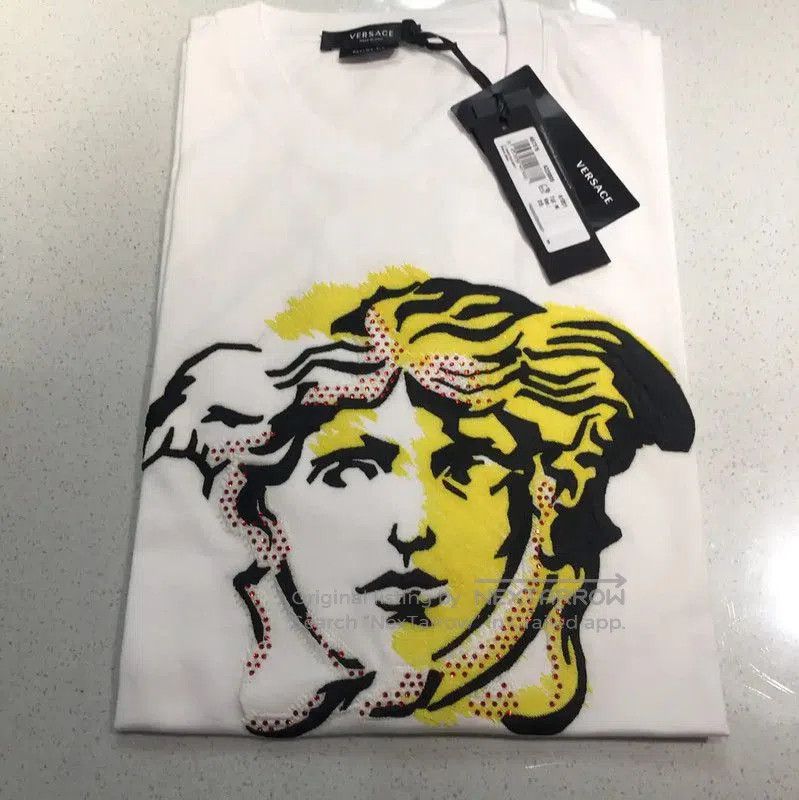 Versace Versace Summer White Cotton Men’s T-Shirt . Size US M / EU 48-50 / 2 - 6 Thumbnail