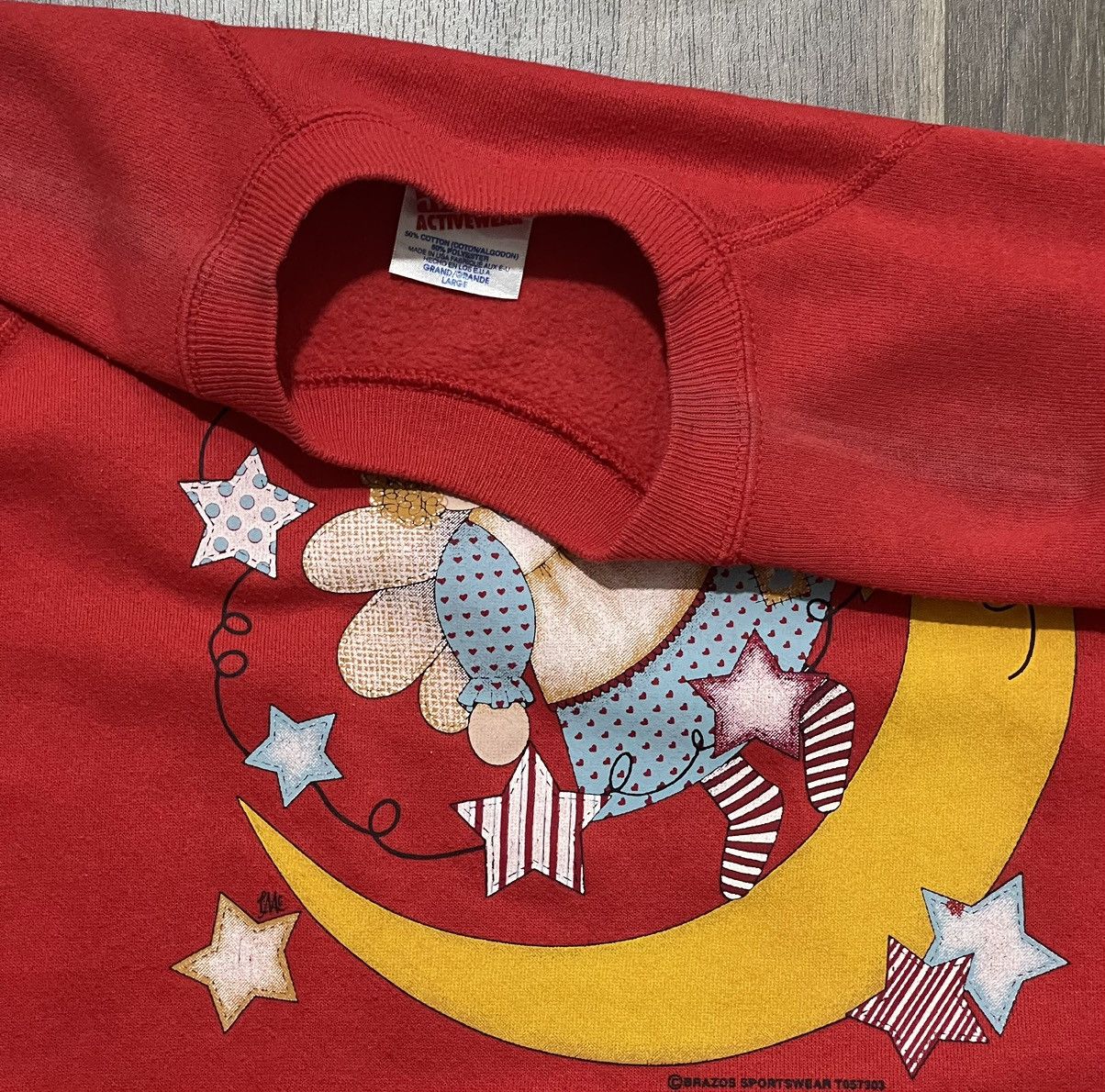 Vintage 80s Vintage Quote Jumper “there an angel watching over me” Size US L / EU 52-54 / 3 - 6 Thumbnail