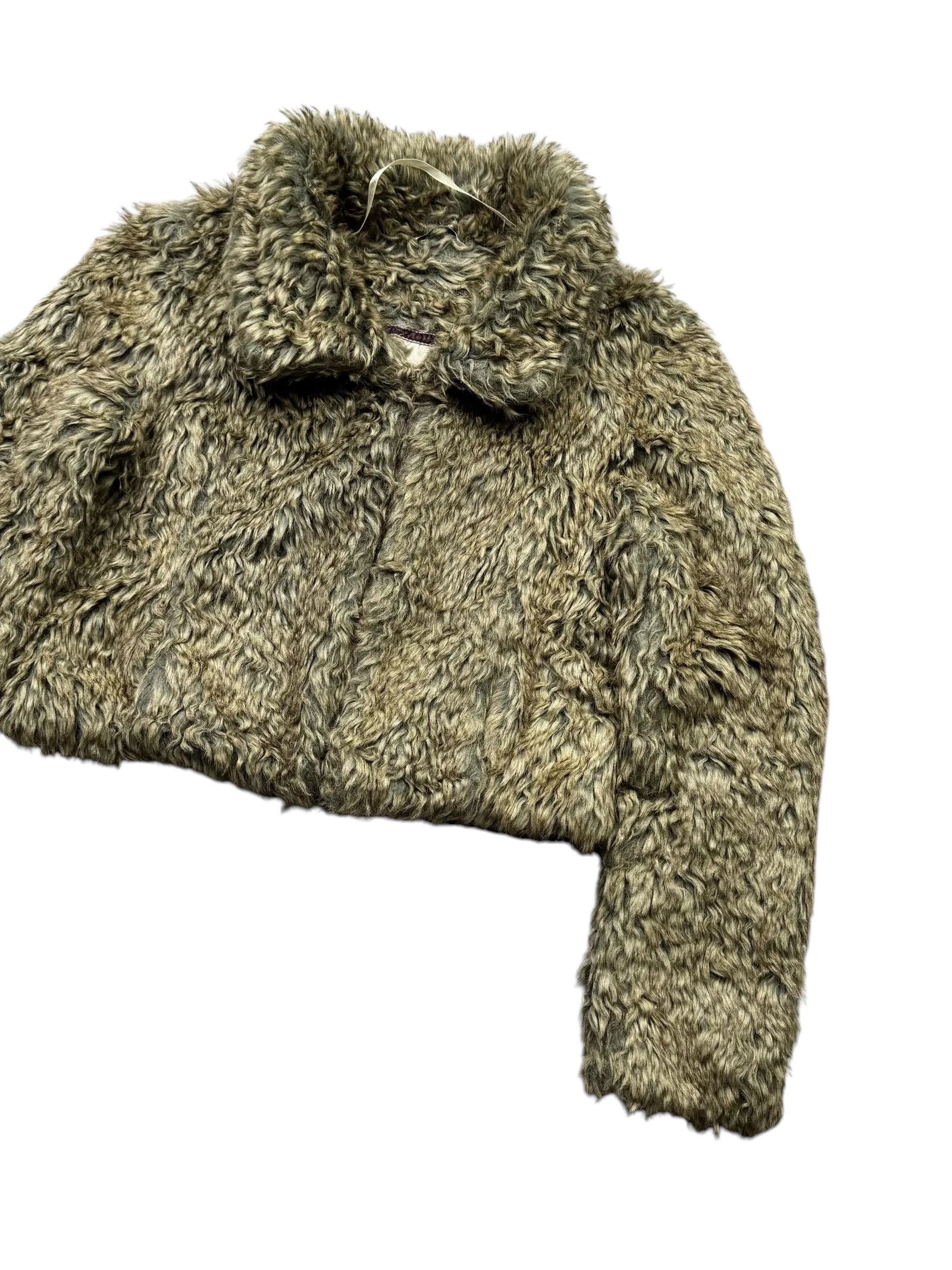 Vintage Y2K Cropped Faux Fur Jacket(V388) Size S / US 4 / IT 40 - 3 Thumbnail