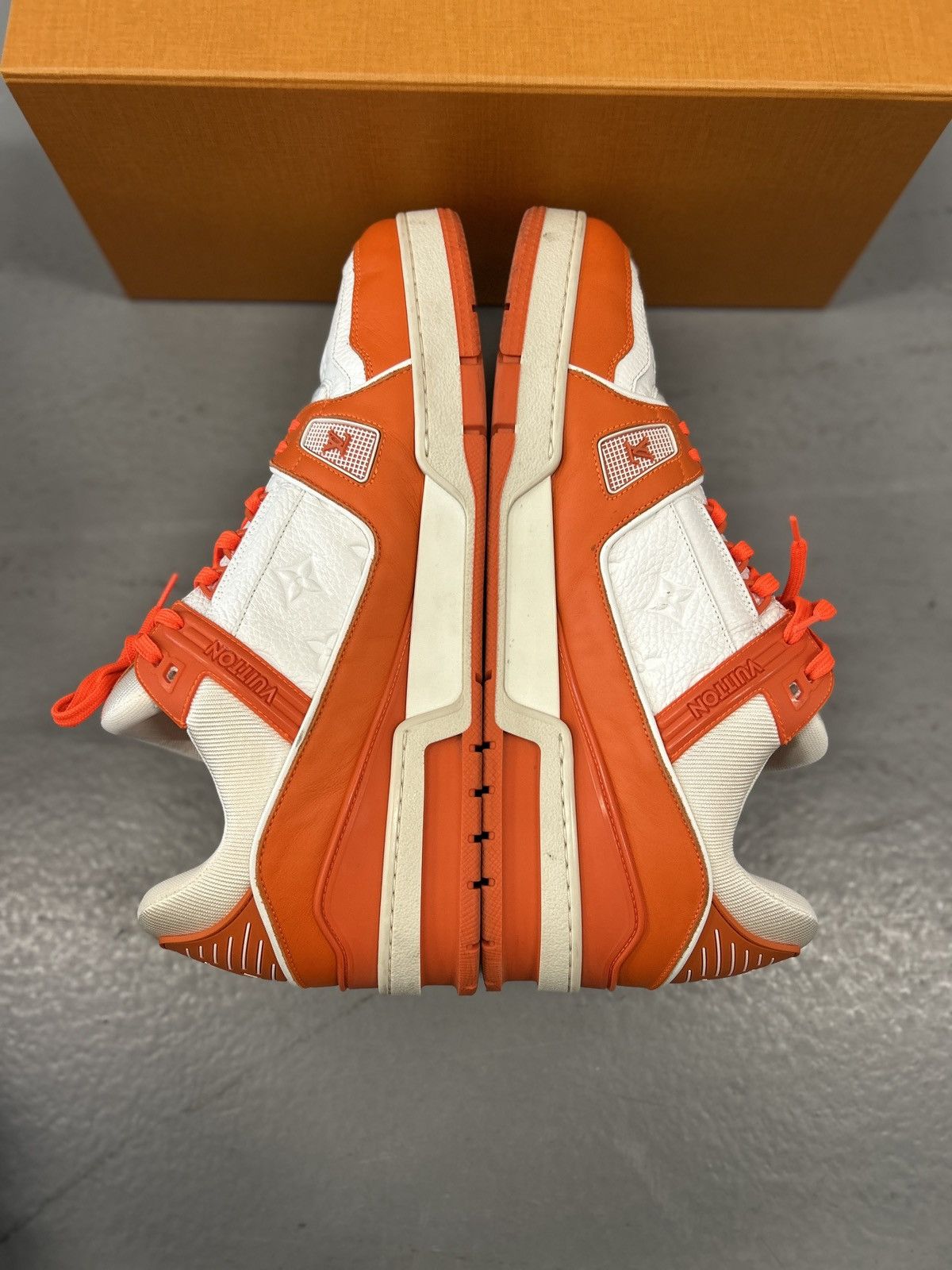 Louis Vuitton Louis Vuitton LV Trainer Orange Size US 12 / EU 45 - 5 Thumbnail