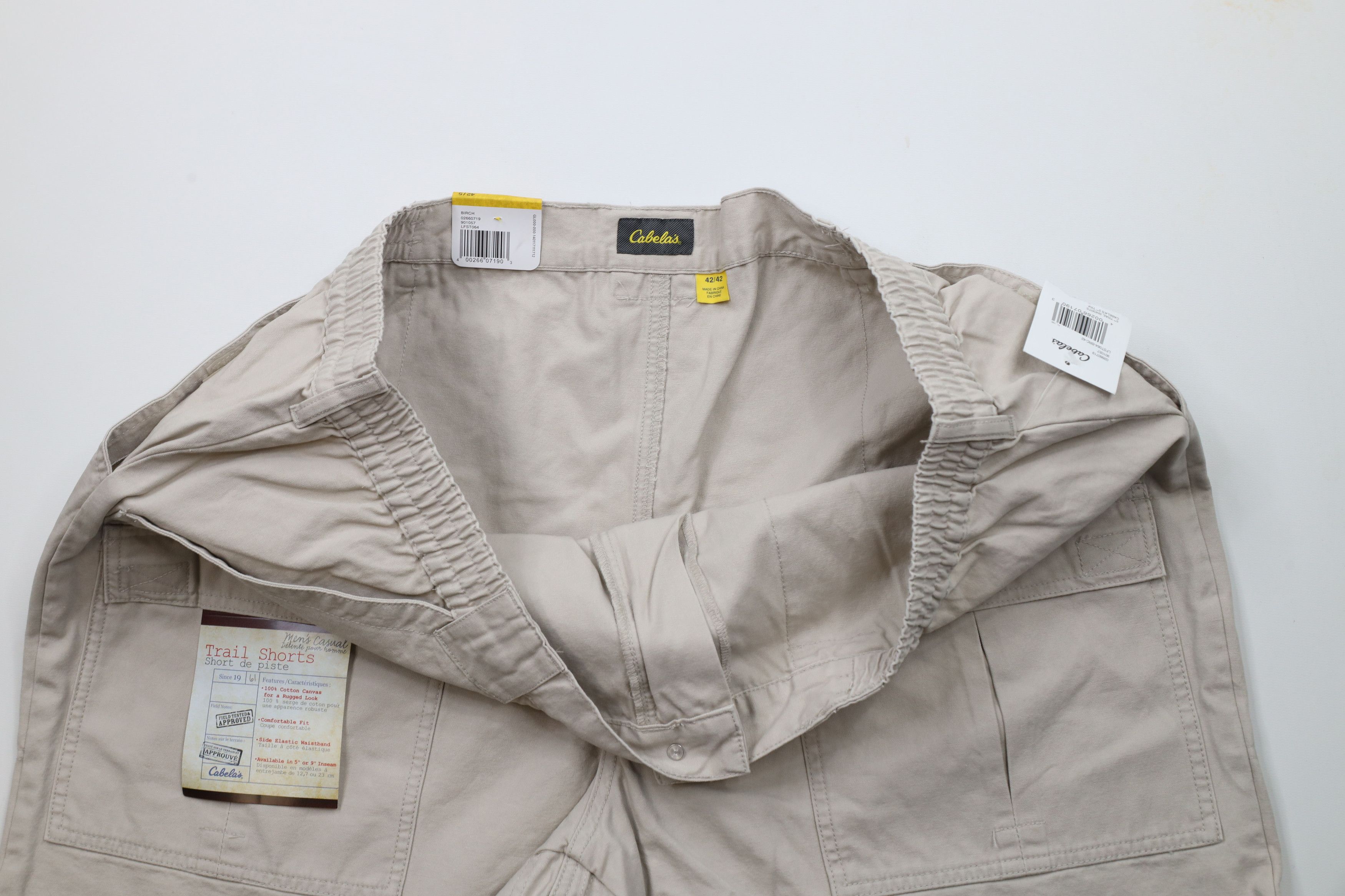 Cabelas × Vintage Deadstock Vintage Cabelas 5 Pocket Hiking Trail Shorts Beige Size US 42 / EU 58 - 6 Thumbnail