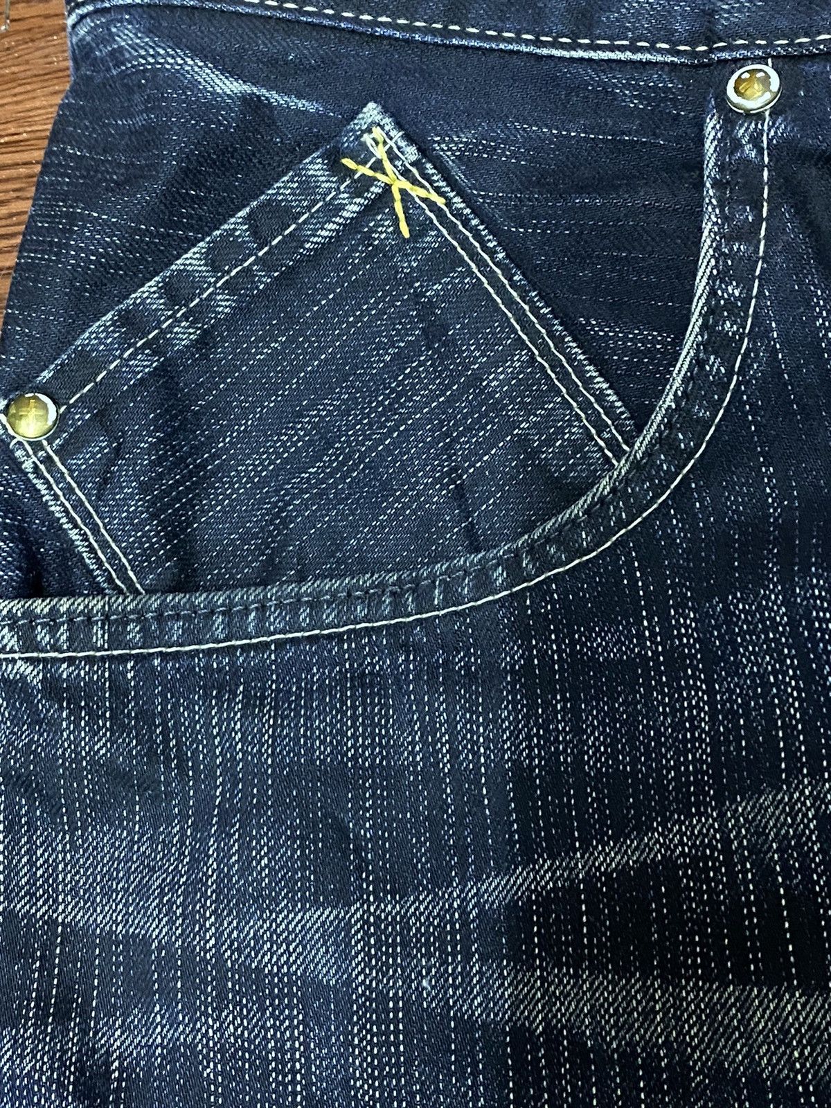 Edwin Japanese Brand Edwin XV Baggy Twisted Leg Distressed Jeans Size US 34 / EU 50 - 12 Thumbnail