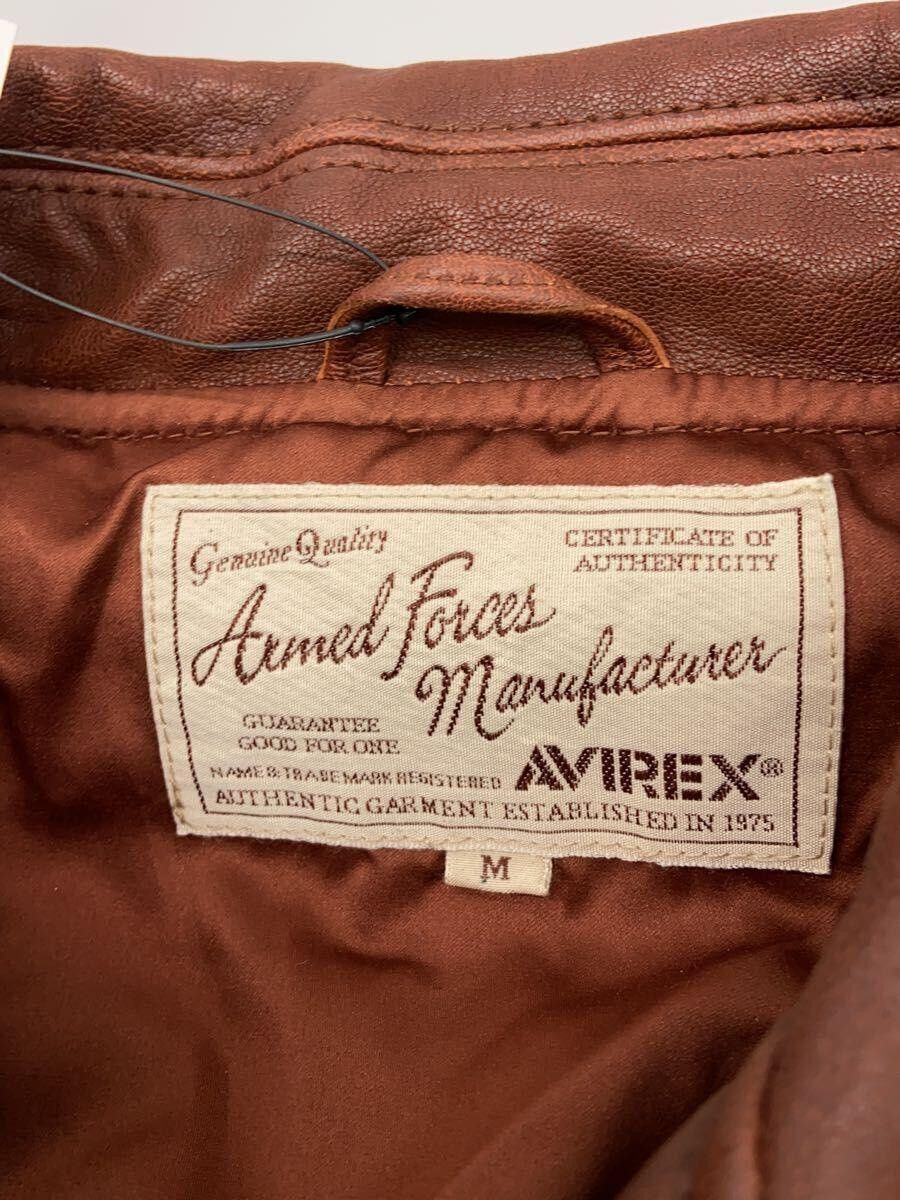 Avirex Avirex Sheep Leather Single Rider Jacket Brown Size US M / EU 48-50 / 2 - 3 Thumbnail