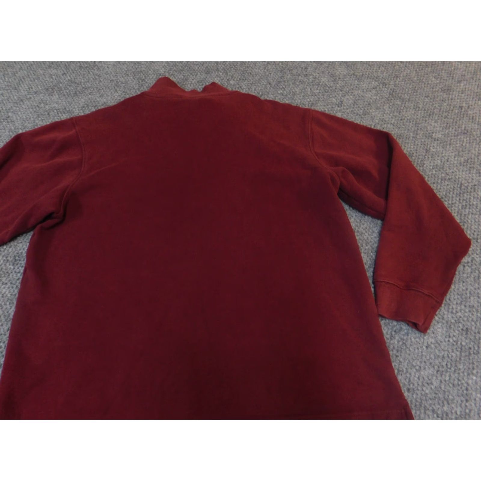 Reebok Reebok Sweater Mens Crew Neck Long Sleeve Red 1/4 Zip Pullover Modern Knitted Cotton Vintage No Size US M / EU 48-50 / 2 - 7 Thumbnail