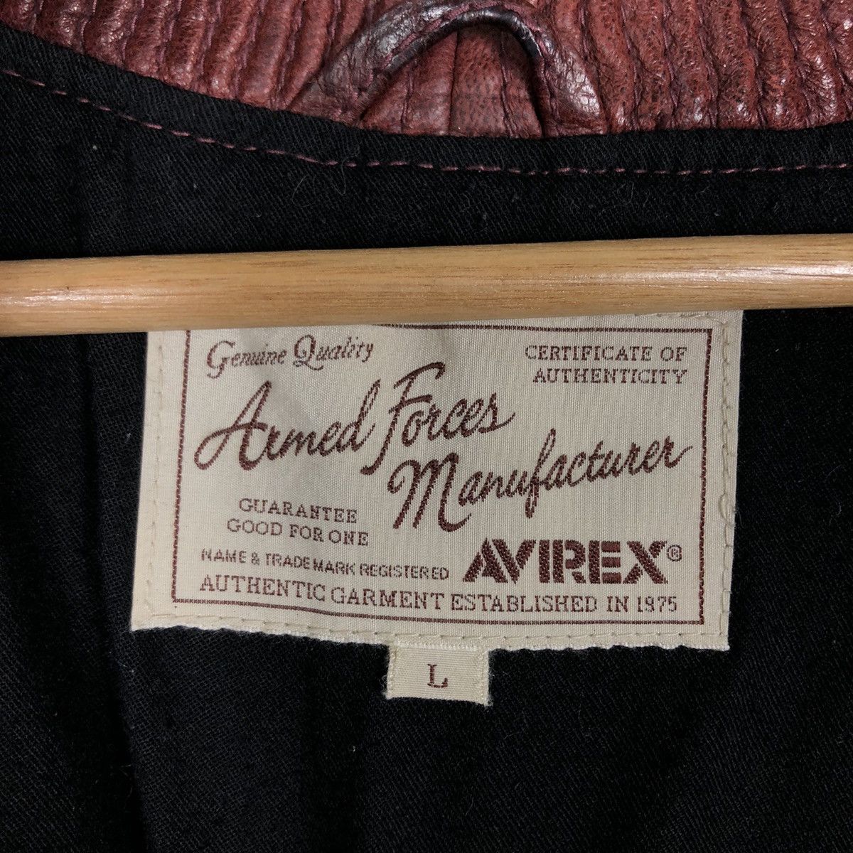 Avirex 🔥90’s VINTAGE GEUINE LEATHER BOMBER JACKET AVIREX USA Size US L / EU 52-54 / 3 - 13 Thumbnail