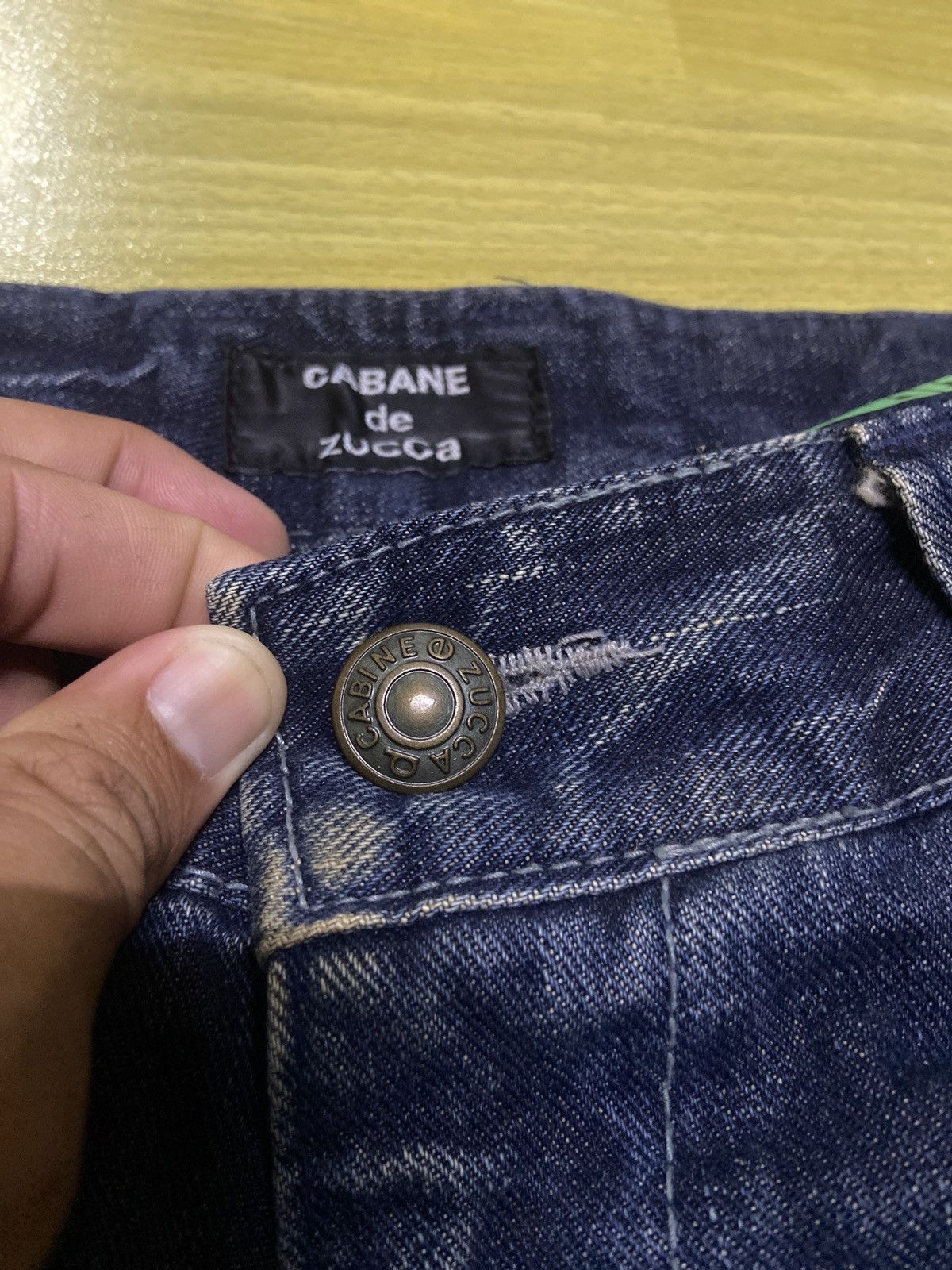 Issey Miyake Distressed CABANE DE ZUCCA DENIM REGULAR FITS Size US 31 - 10 Thumbnail
