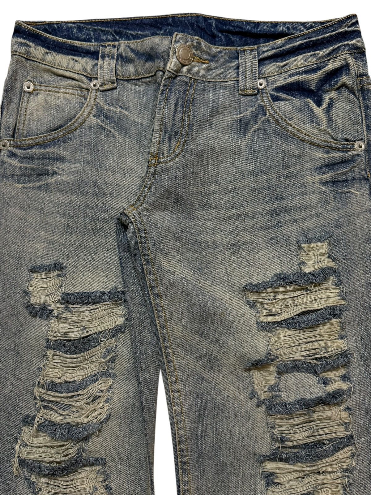 If Six Was Nine Vintage Y2K Japanese Brand Faded Ripped Style Distressed Size US 31 - 4 Thumbnail