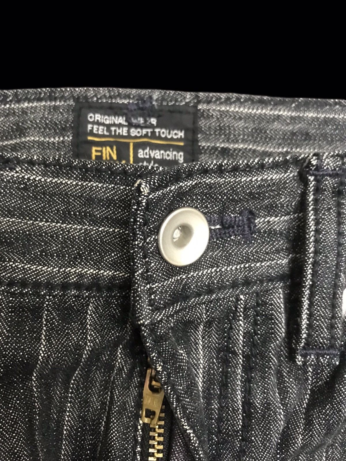 Japanese Brand 💥VERY RARE💥FINWAY STRIPE Herring Bone Twill PANT F144 Size US 29 - 8 Thumbnail
